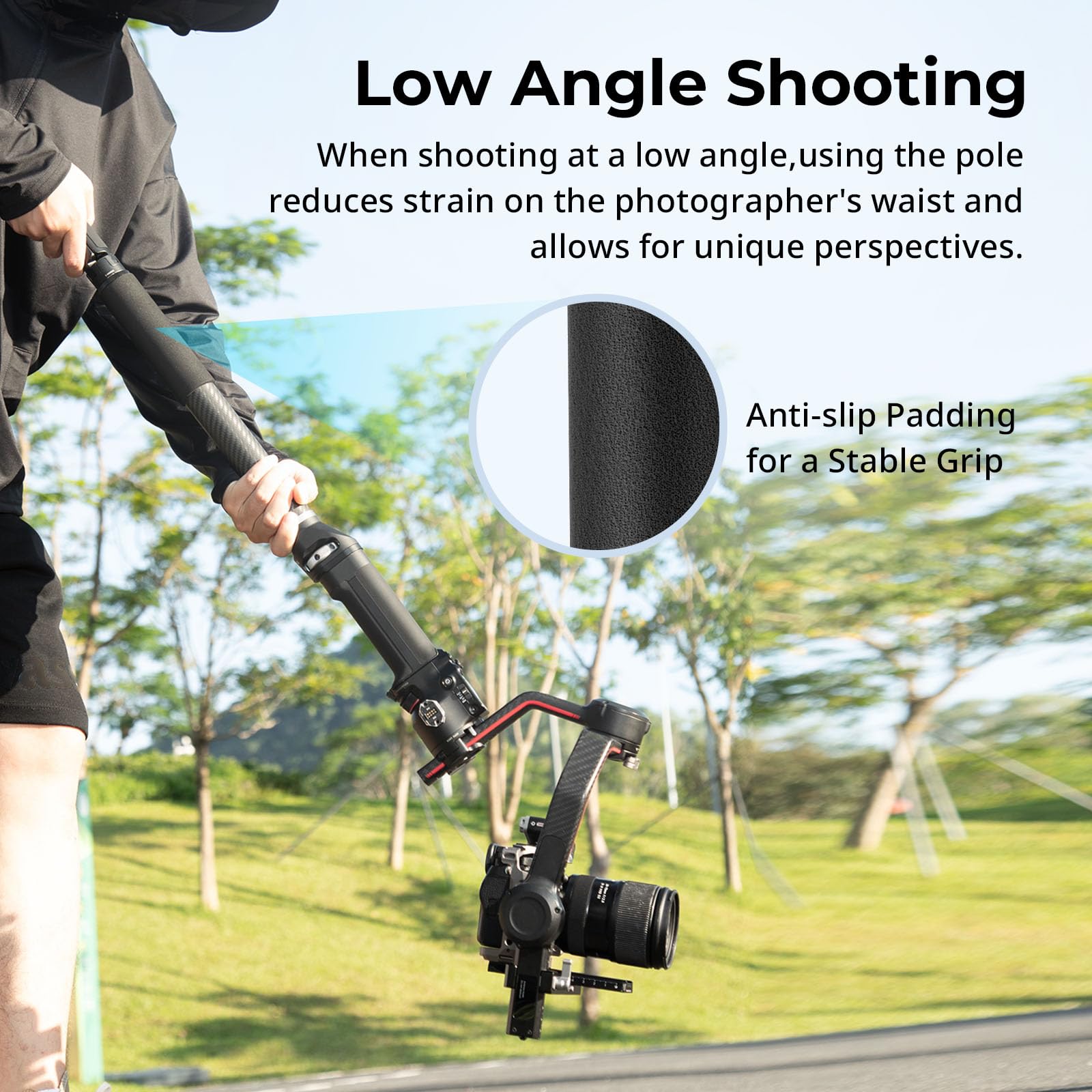 Smallrig Adjustable Sling Handgrip Gimbal Sling Handle And Gimbal Extension Pole For Dji Rs 4, Rs 4 Pro, Rs 3 Mini, Rs 3, Rs 3 Pro, Rs 2, Rsc 2 Stabilizer