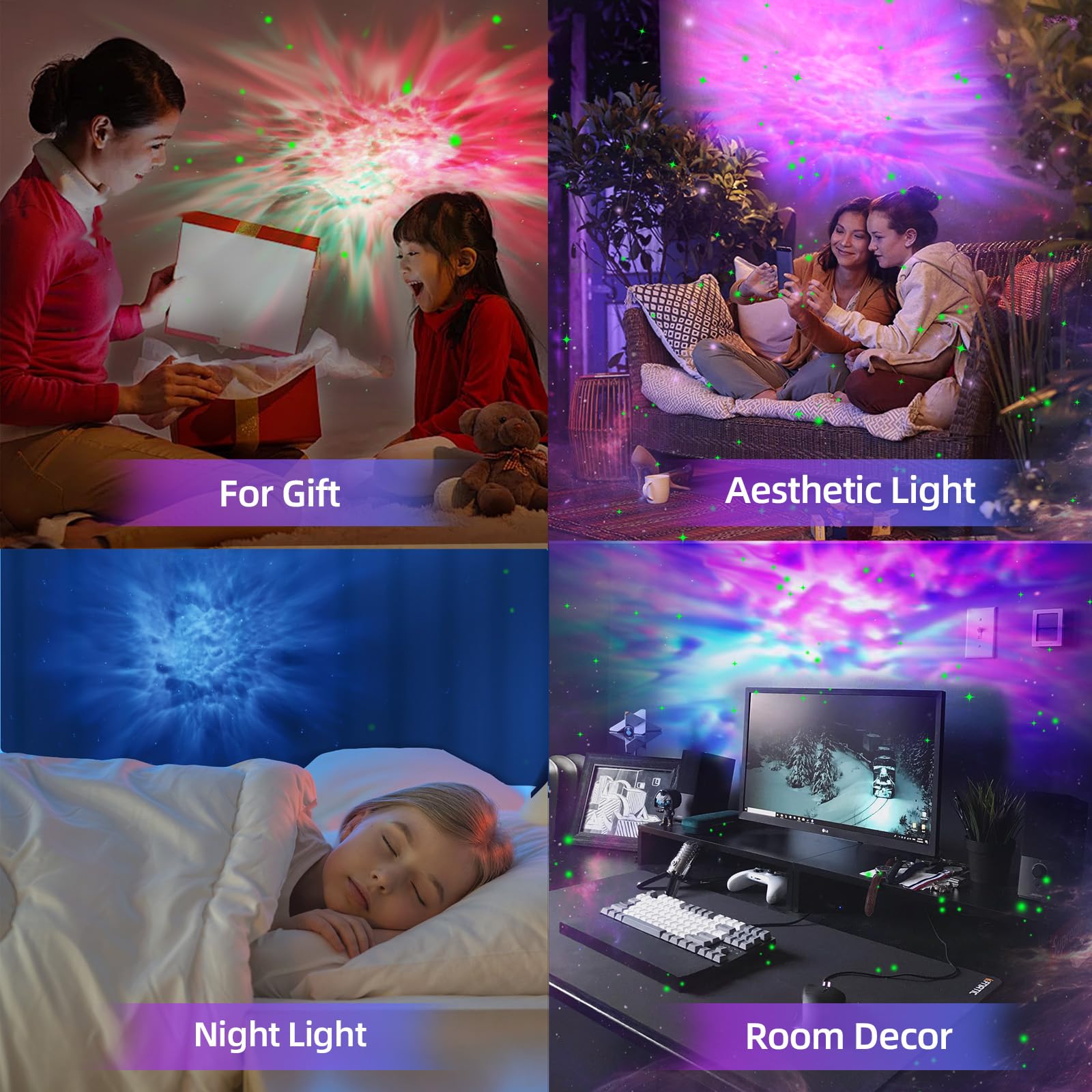 Kathluce Galaxy Projector, Tiktok Astronaut Nebula Night Lights, Remote Control Timing And 360°Rotation Magnetic Head,Star Lights For Bedroom,Gaming Room Decor
