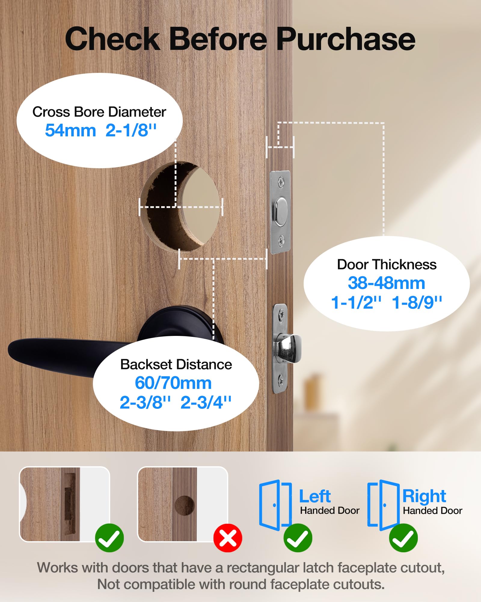 Sohoteco Smart Fingerprint Door Lock, Keyless Entry Door Lock With Security Smart Deadbolt And Touchscreen Keypad, App Control, Auto Lock, Easy Installation, Black