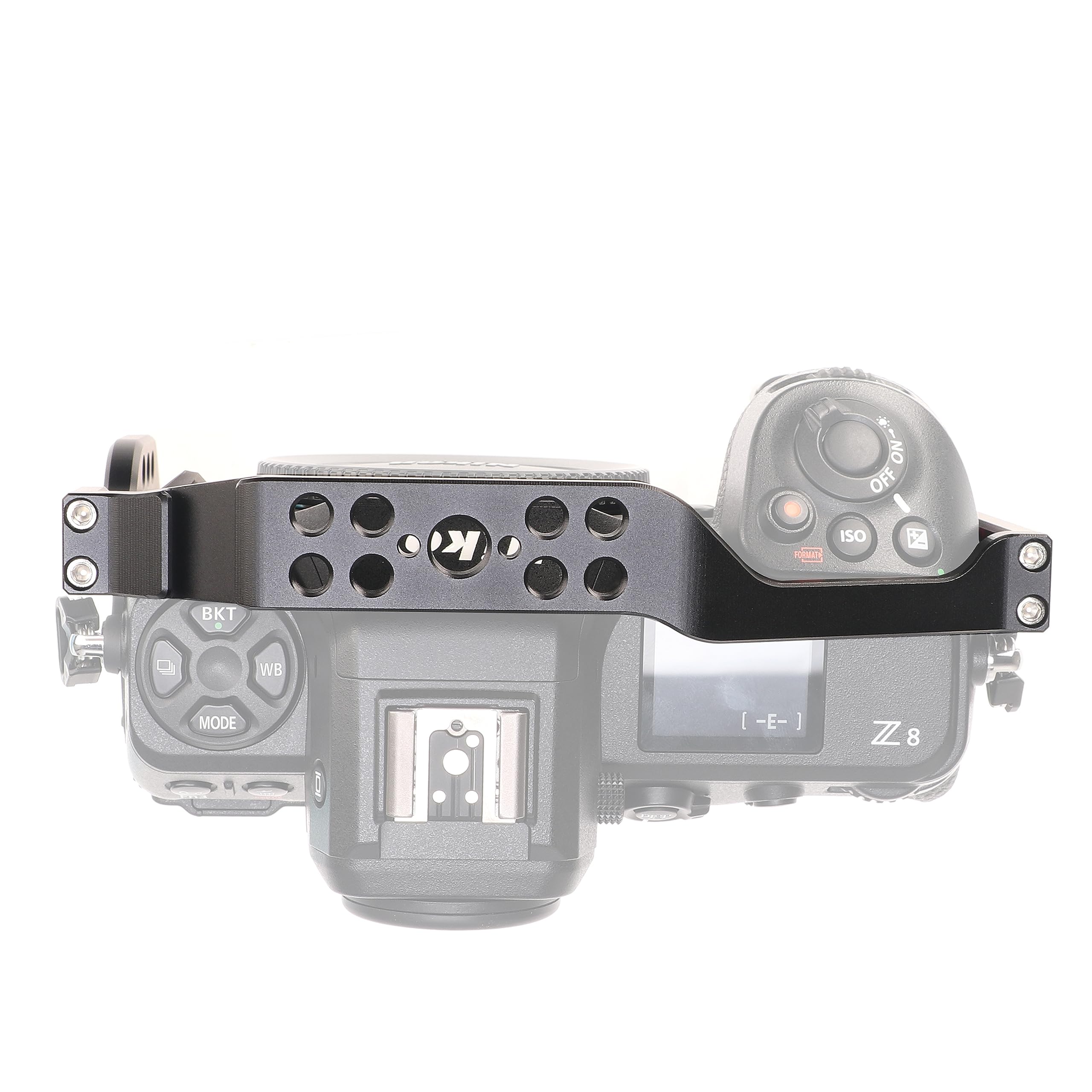 Focusfoto Camera Cage With Top/Side Handle Kit For Nikon Z8 Mirrorless Camera, Aluminium Video Stabilizer Rig With Cold Shoe, 1/4" Screw Mount, 3/8"-16 Locating Pins For Arri Grip, Qr Plate For Acra