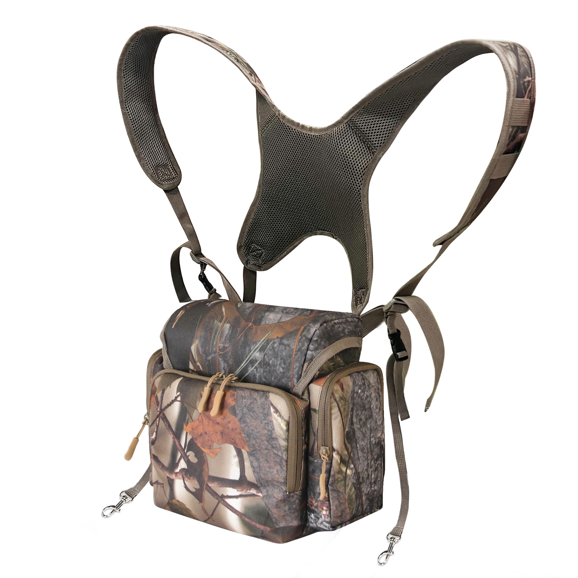 Mdstop Binocular Harness Chest Pack, Bino Case With Rangefinder Pouch, Binocular Harness For Hunting, Bird Watching, Hiking, Shooting