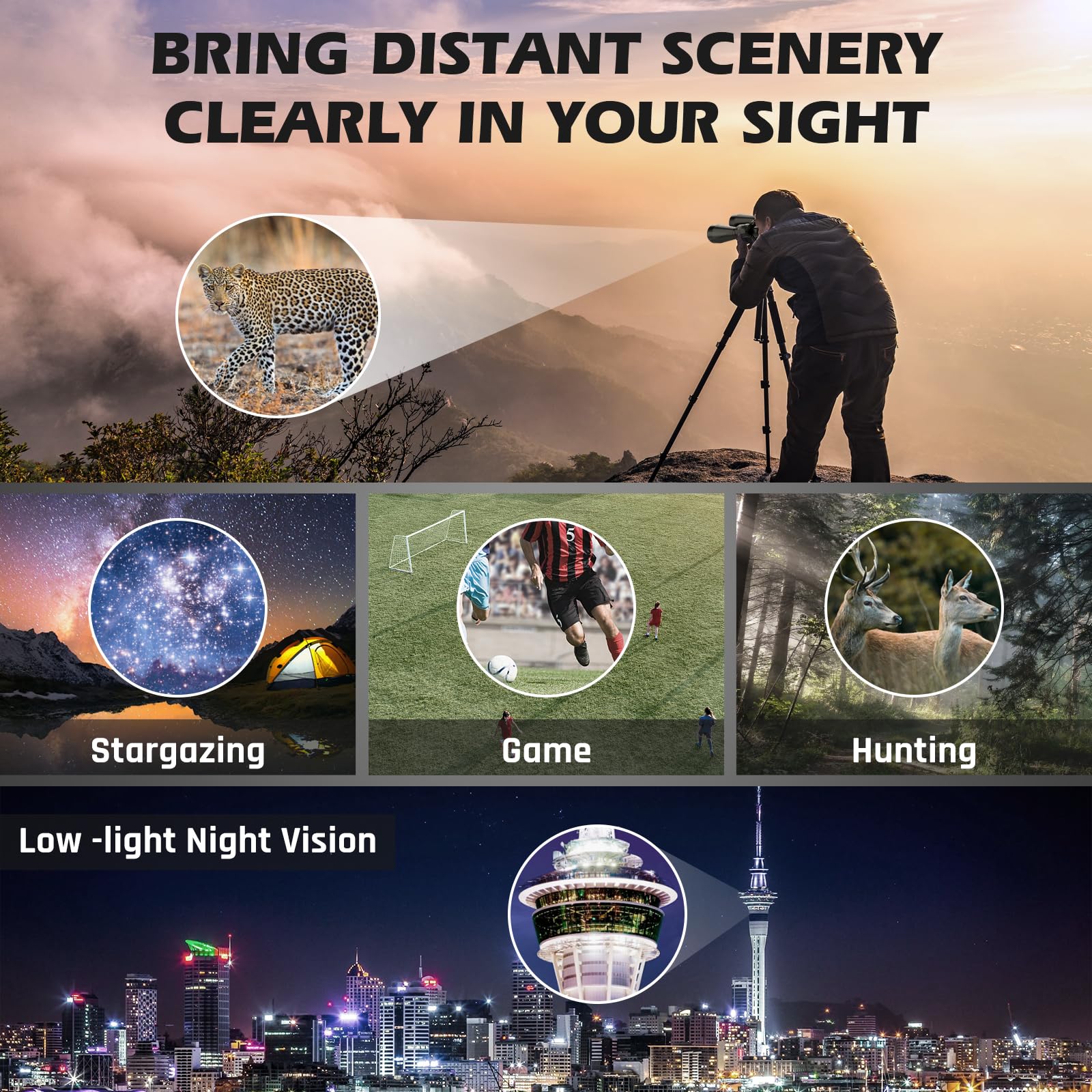 Sogries 18X70 High Power Binoculars For Adults-Outdoor And Astronomy Binocular,Large Aperture For Long Distance Viewing With Smartphone Adapter Mount And Binocular Tripod Adapter