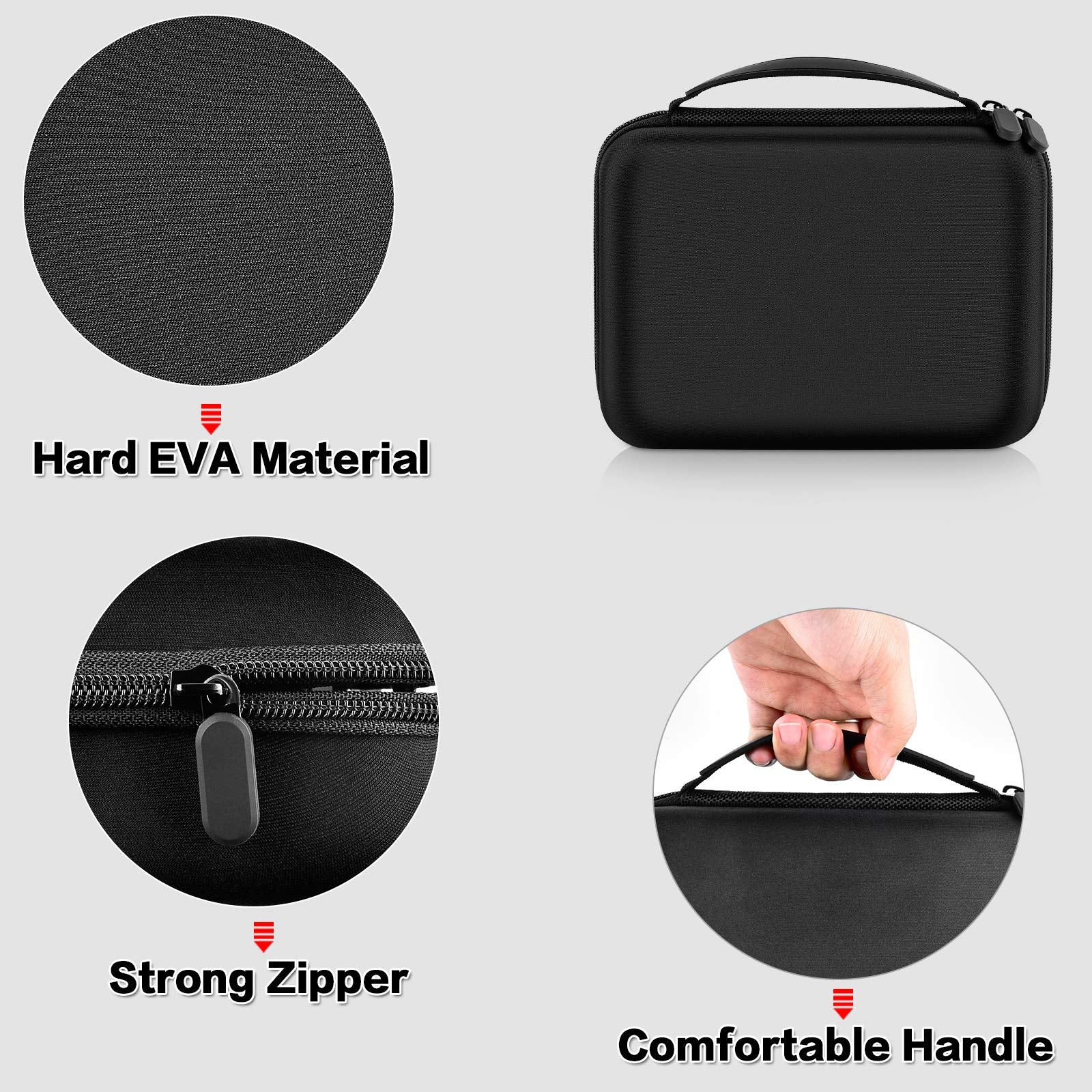 Comecase Monocular Telescope Case Compatible With Gosky 12X55/ For Eullsi/For Physiophyx 80X100/ For Pankoo 12X50/ For Titan 12X55 High Definition Monocular Telescope And Smartphone Holder & Tripod-Bag Only