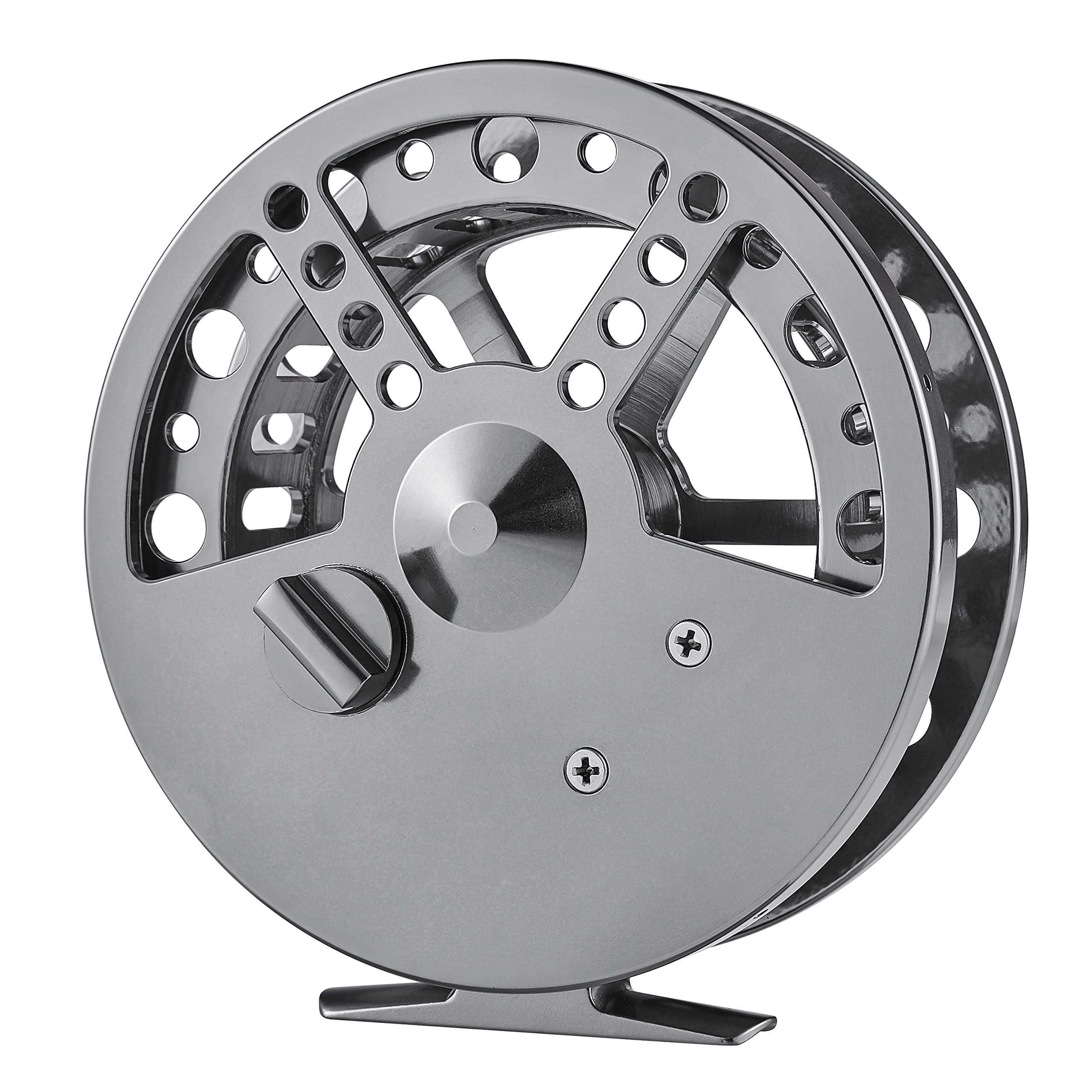 Saion 4.5 Inches Float Reel Centrepin Reel Steelhead Coarse Trotting Fishing Centerpin 114Mm Cnc Machine Cut Aluminum