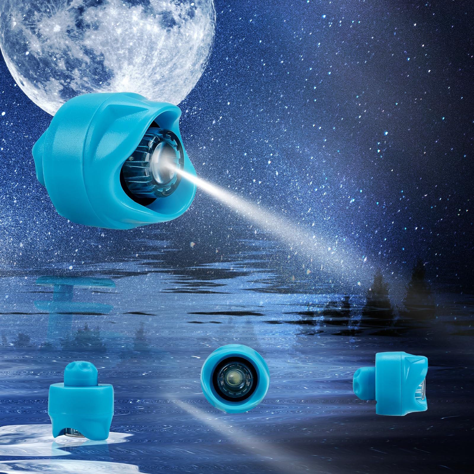 Chefensty Rechargeable Led Clogs Shoes Light 2 Pcs,For Headlights For Croc 72 Hours In The Dark,For Dog Walking,Handy Camping,Night Running (Rechargeable Blue)
