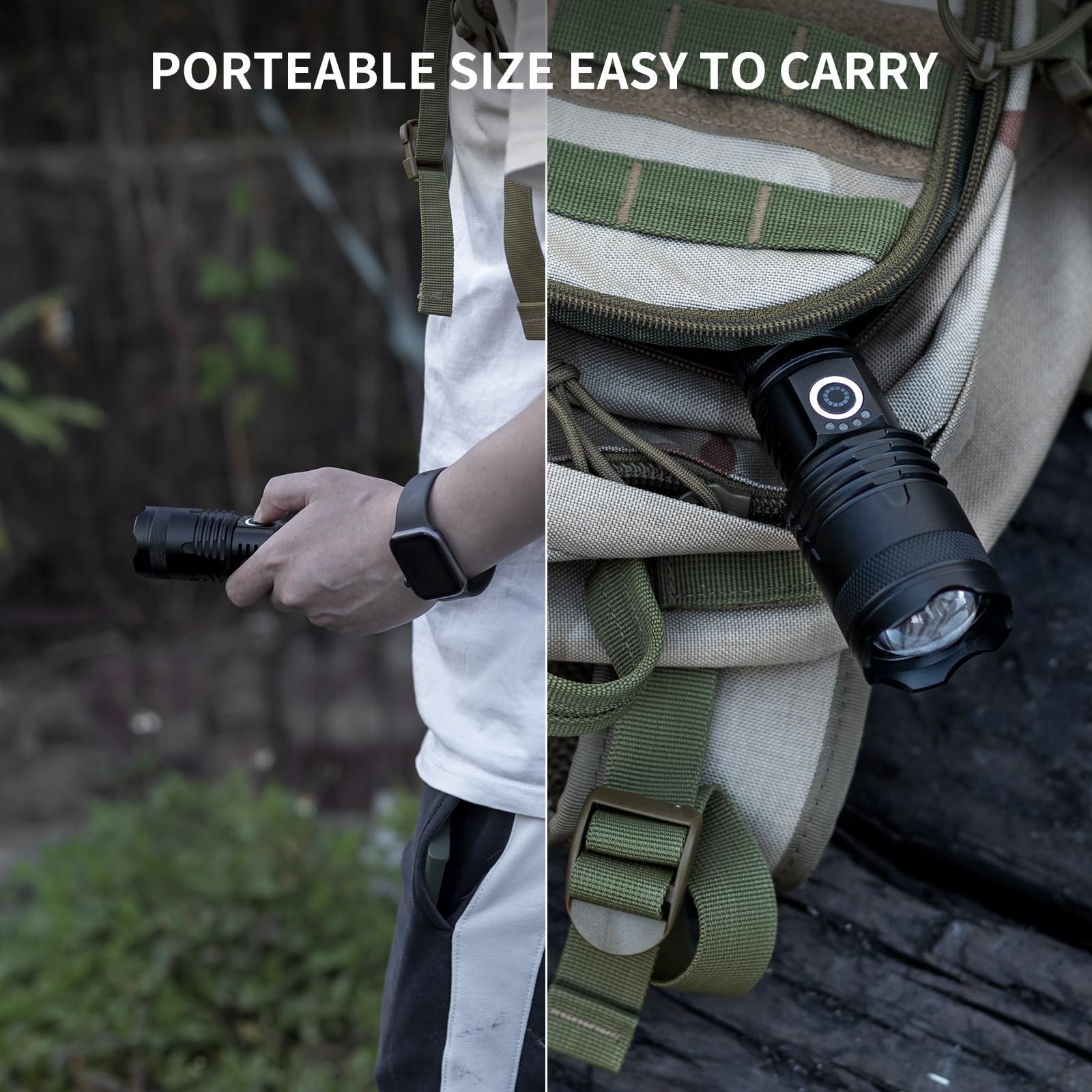 Lbe Rechargeable Led Flashlights High Lumens, 990,000 Lumens Super Bright Flashlights With 5 Modes, Waterproof Powerful Flash Light Multifunctional Flashlights For Home Camping Hiking(2 Pack)