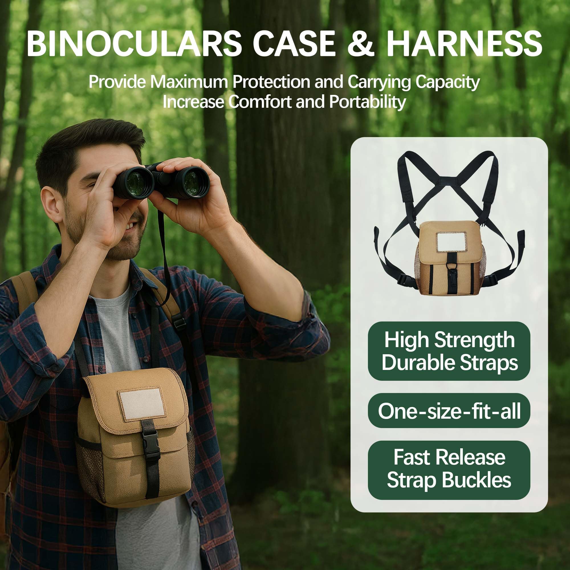 Gllysion 15X54 Binoculars For Adults High Powered With Harness, Phone Adapter And Bluetooth Camera Remote - Super Bright Waterproof Binoculars For Bird Watching Hiking Cruise Travel Stargazing