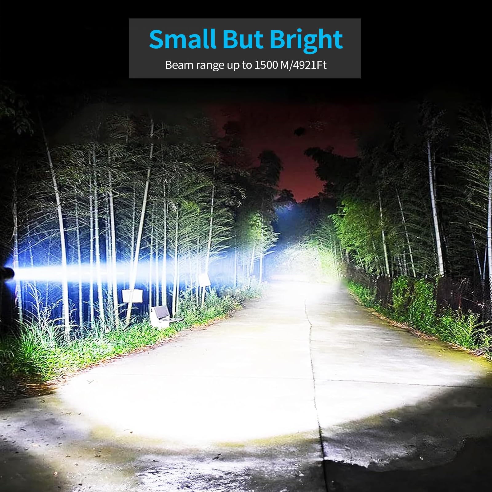Karrong Rechargeable Flashlight With Long Beam And Belt Clip Small Flashlight With 5 Modes Zoomable Waterproof Adjustable Brightness High Lumens Powerful Handheld Flashlight For Outdoor Emergency Camping