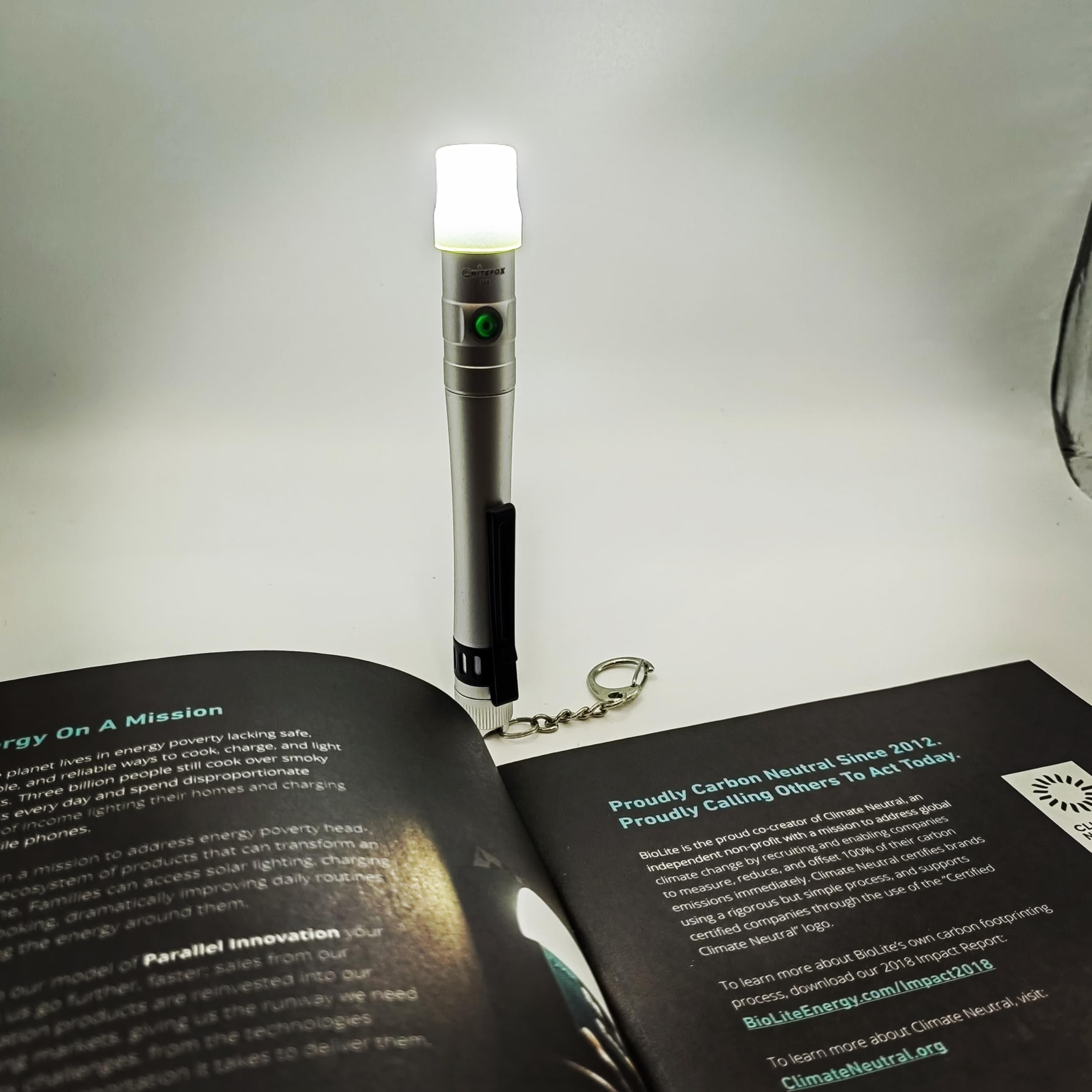 Nitefox Pen Light Rechargeable Edc Pocket Flashlight With Clip Diffuser,Bright 300 Lumens, Side Switch One-Hand Easy Use For Everyday Work,Emergency,Tight Spaces, Workers, Nurses Medical Use