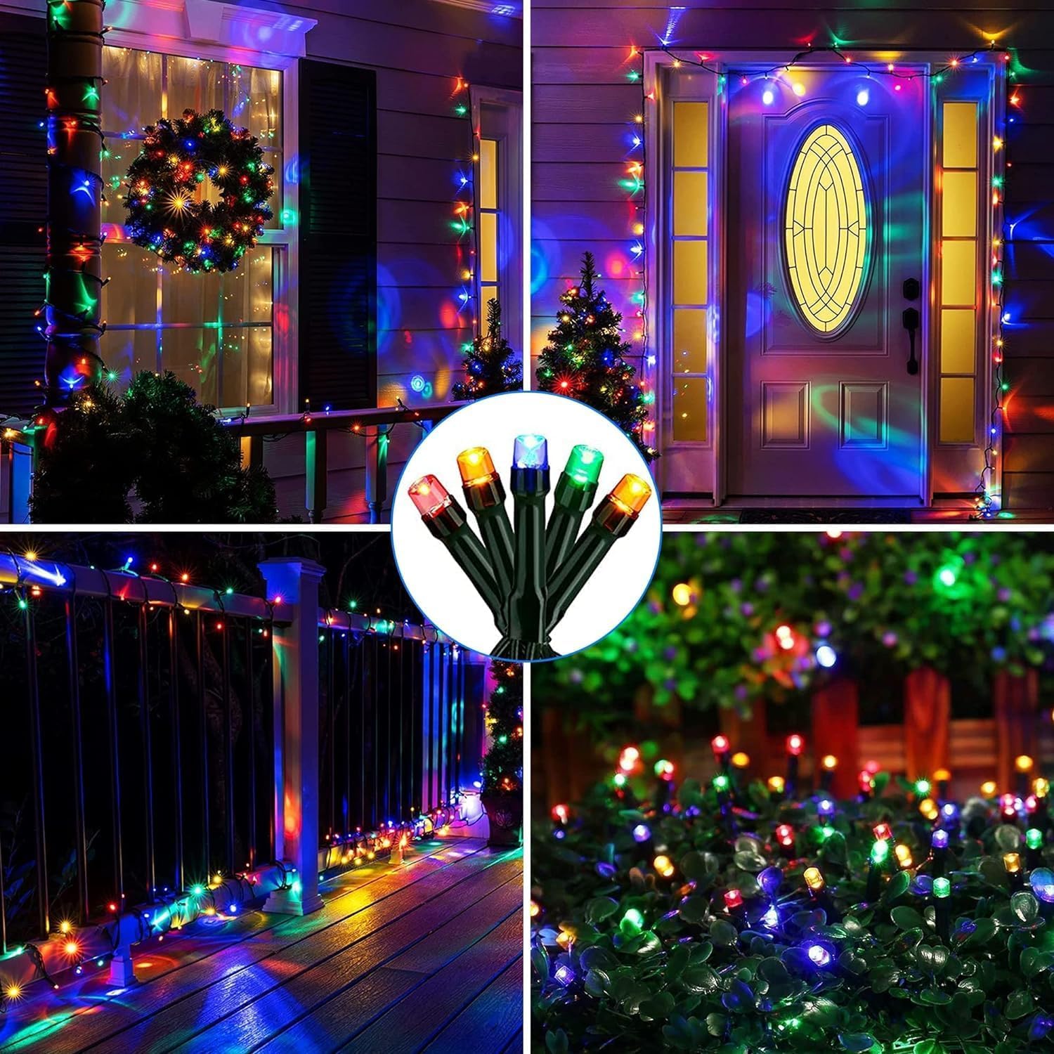 Dolucky Solar Christmas Lights Outdoor Waterproof, 400 Led 137Ft Solar Powered Led String Lights Green Wire With 19 Modes Waterproof Fairy Lights For Bedroom Patio Garden Tree Party Yard Decoration