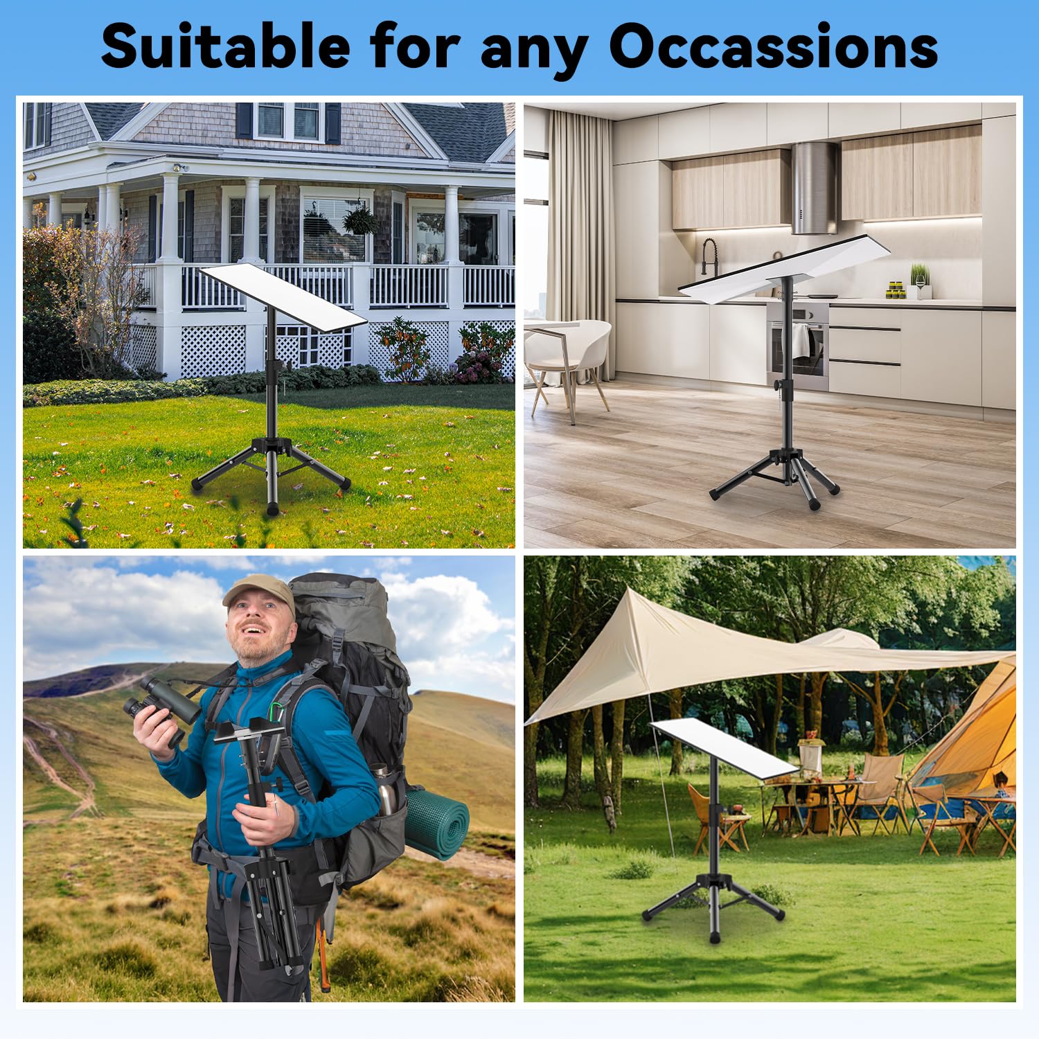Takerers Starlink Gen 3 Tripod Mount, Starlink Mini Tripod Stand Adjustable Height From 22" To 34" With Heavy Duty Material, Easy To Assemble, Store And Carry