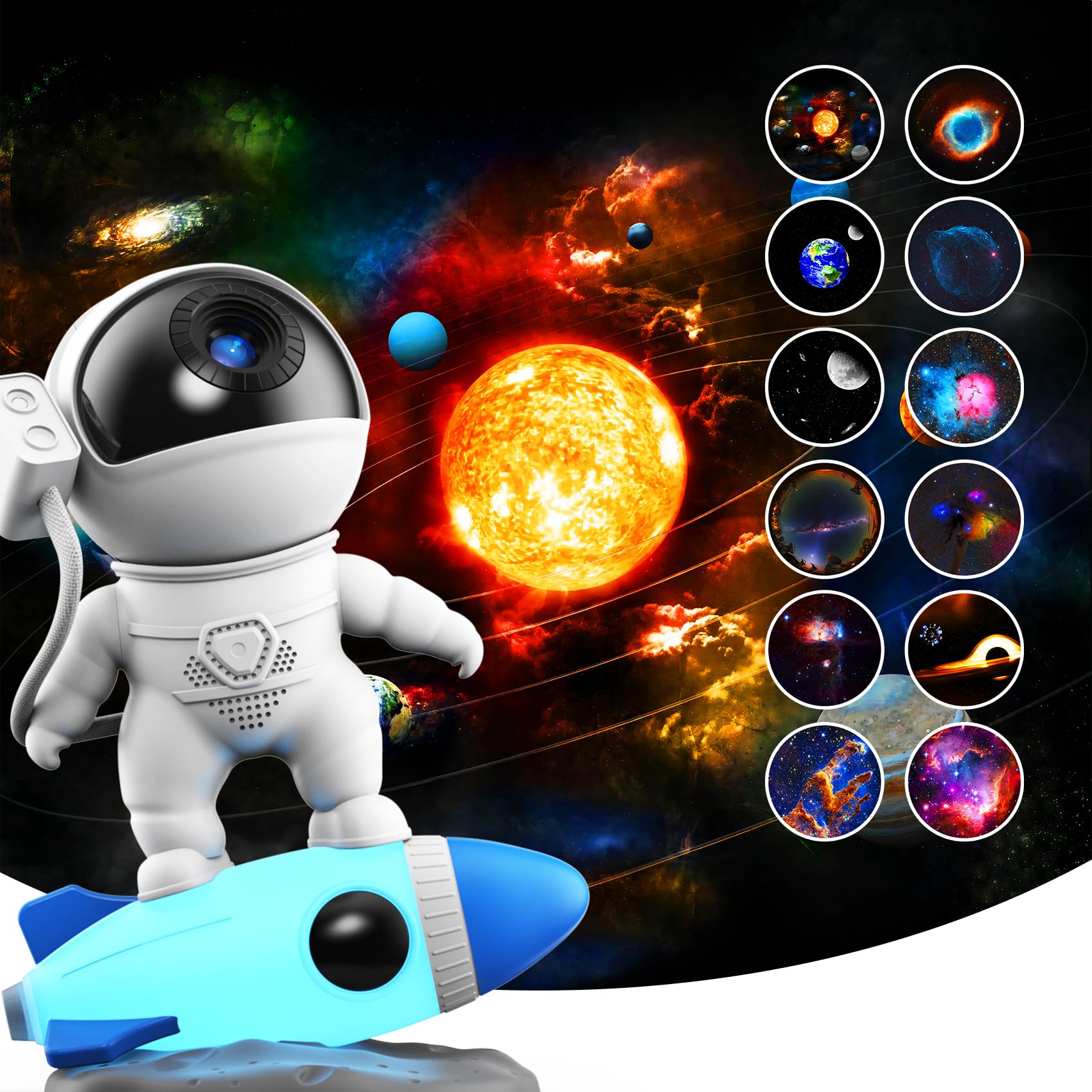 Flevo Galaxy Projector,Planetarium Star Projector For Bedroom,Sky Light Living Room Decor, 4K Replaceable 13 Hd Galaxy Discs,Timed Starry Night Light,For Kids Bedroom Birthday Christmas 