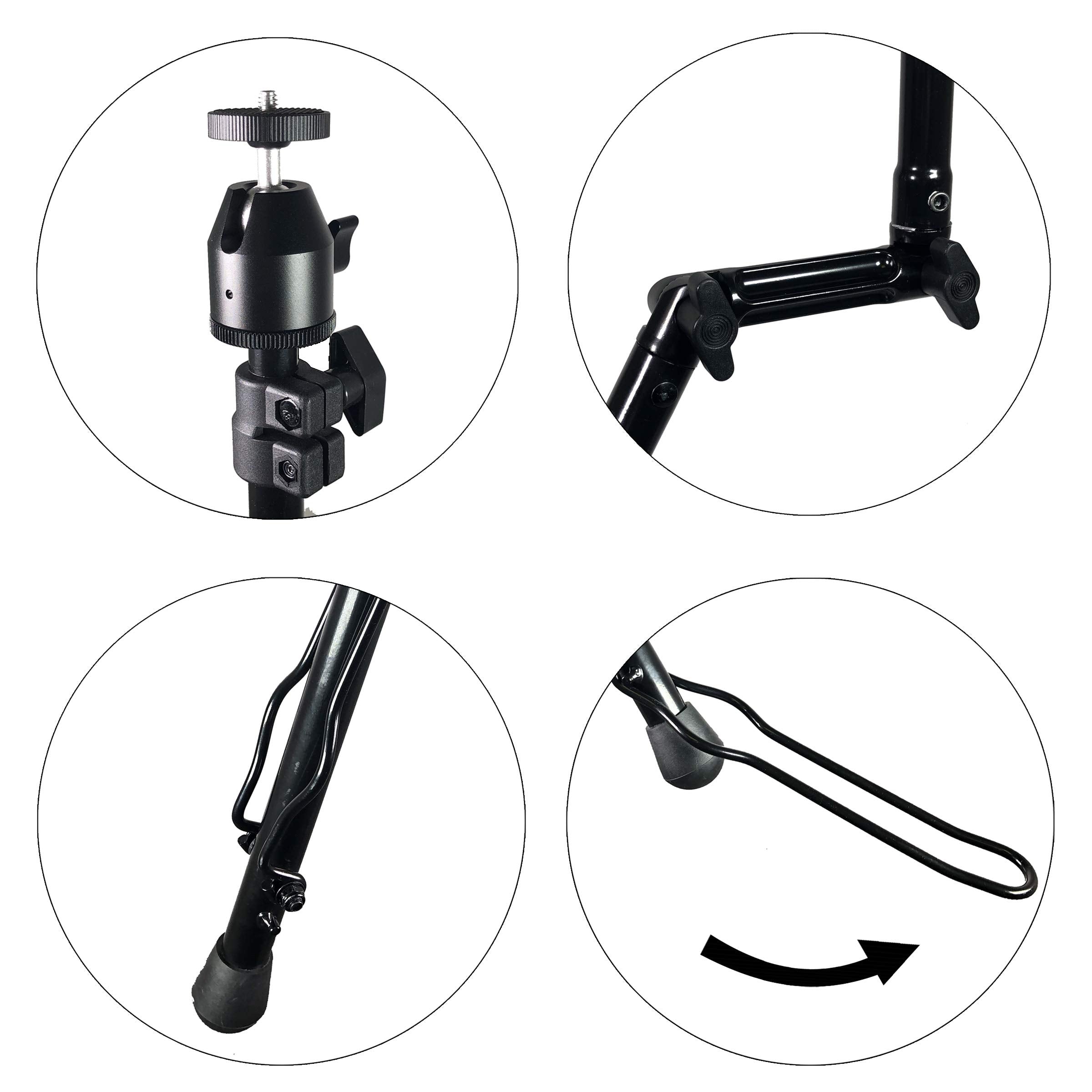 Vidpro Sp-12 Seatpod Portable Folding Camera Mount With Integrated Chair. Perfect For Nature Photography Bird Watching And Sporting Events. Compatible With Cameras Dslrs Spotting And Telescopes
