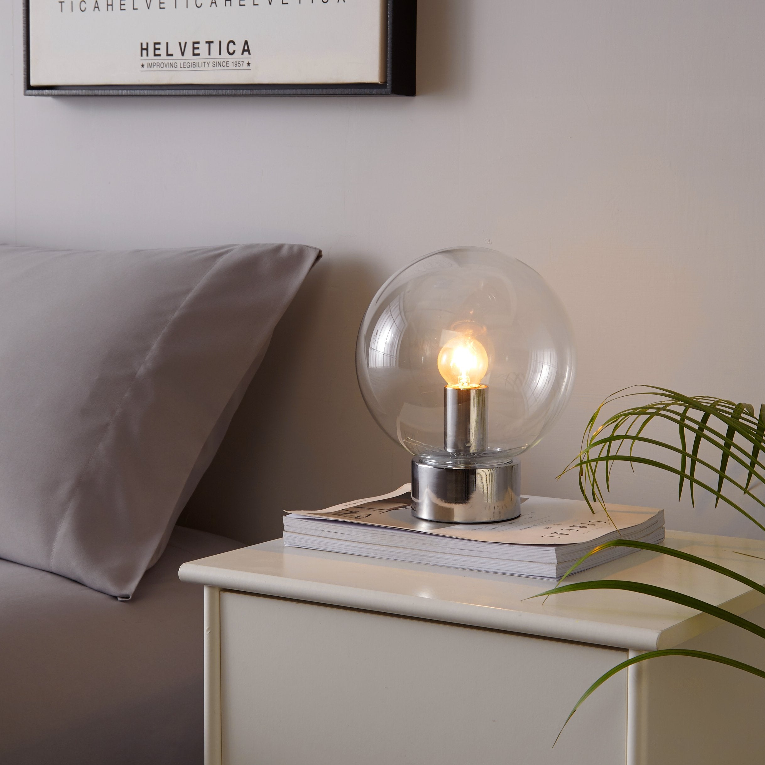 Urban Lifestyle Urban Shop Bulb Orb Lamp, Silver