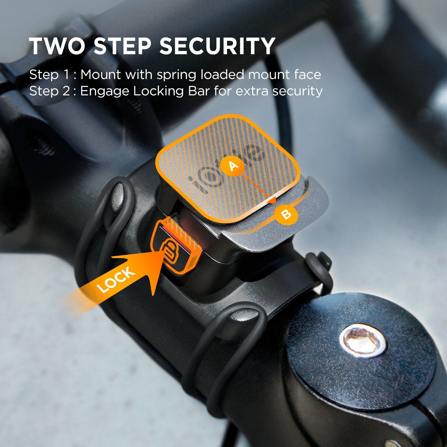 Iottie Active Edge Go Bike Phone Holder Bar Mount  Smartphone  Iphone Xs Max R 8/8S 7 Plus 6S 6 Se Samsung Galaxy S8 Plus S8 Edge S7 S6 Note 8 5 (Hlbkio104)