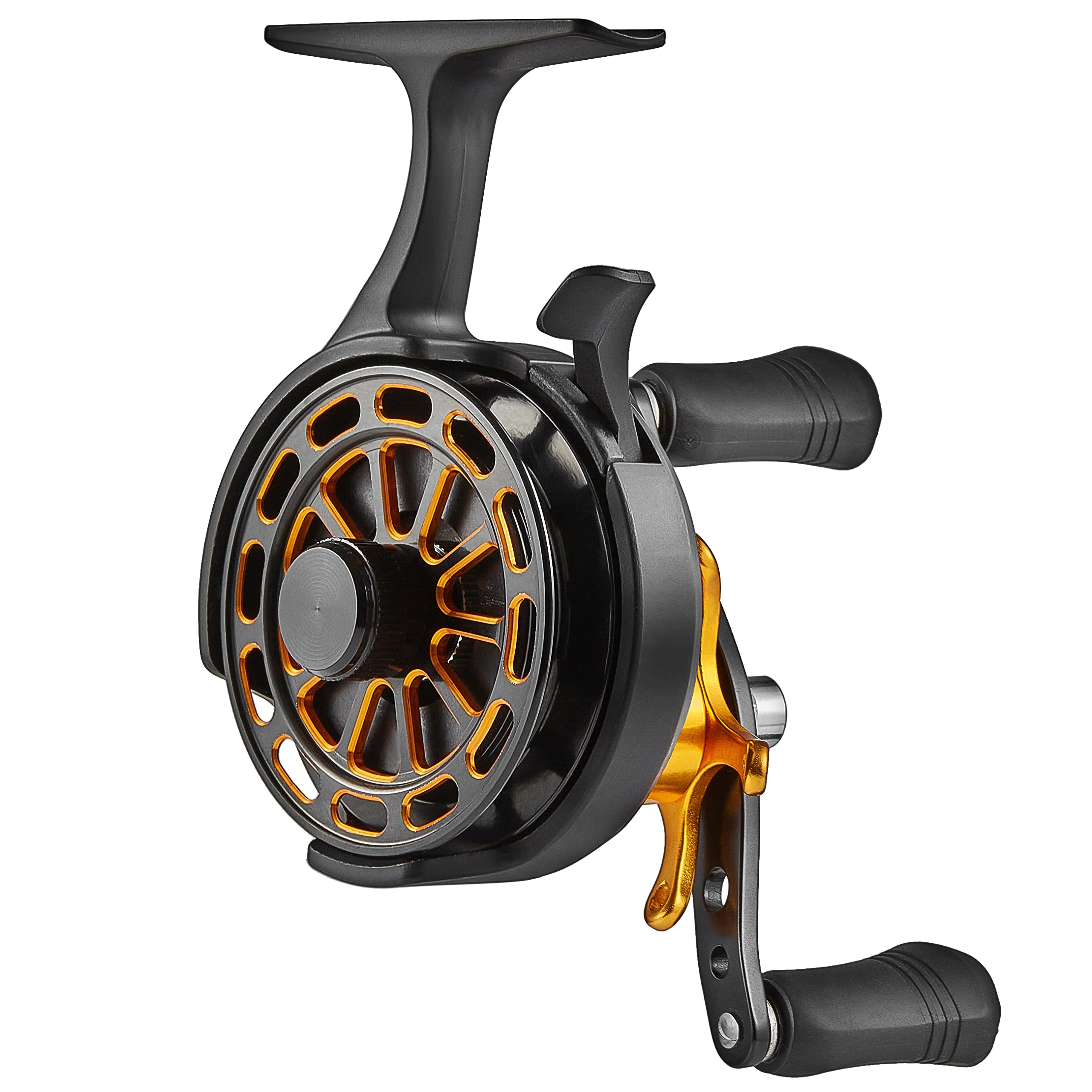 Bigchub Inline Ice Fishing Reel, Cnc Machined Aluminum Spool, 3+1 Ball Bearings, 2.8:1 Gear Ratio, Ultra Smooth, Adjustable Star Drag, spool, Magnetic Drop System