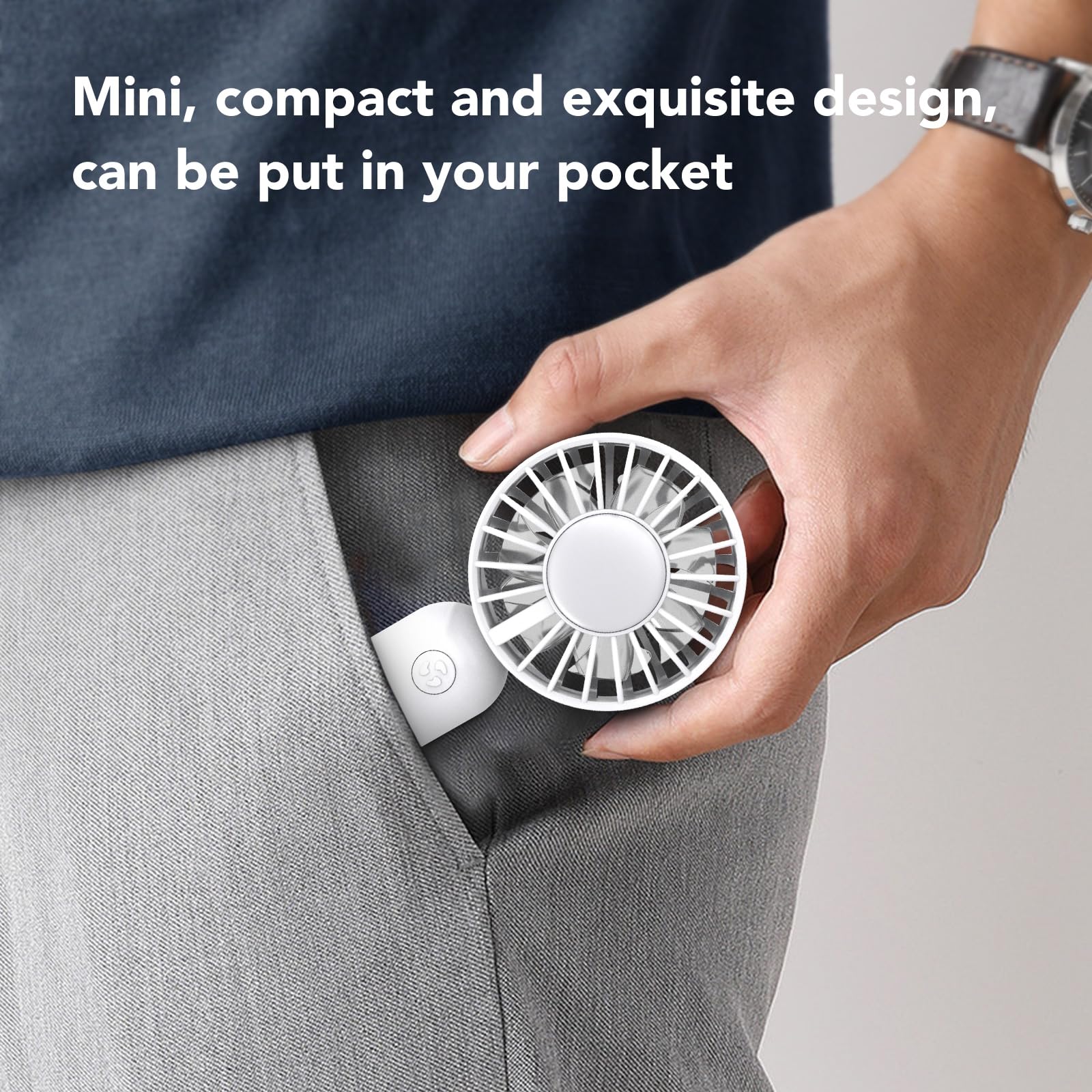 Mini Handheld Fan, 3 Speed Personal Mini Fan, Portable Battery Fan, Usb Rechargeable Makeup Eyelash
