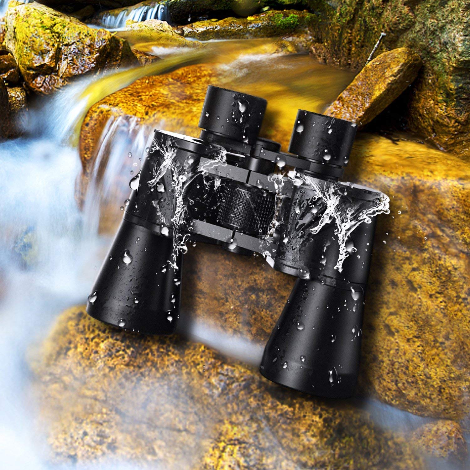 Pankoomonocular 10X50 Powerful Binoculars For Adults With Low Light Night Vision, Large Eyepiece, 10 Seconds Quick Focus, Waterproof Wide Angle Compact-Binoculars-For-Adults-Bird-Watching, Hunting, Concerts