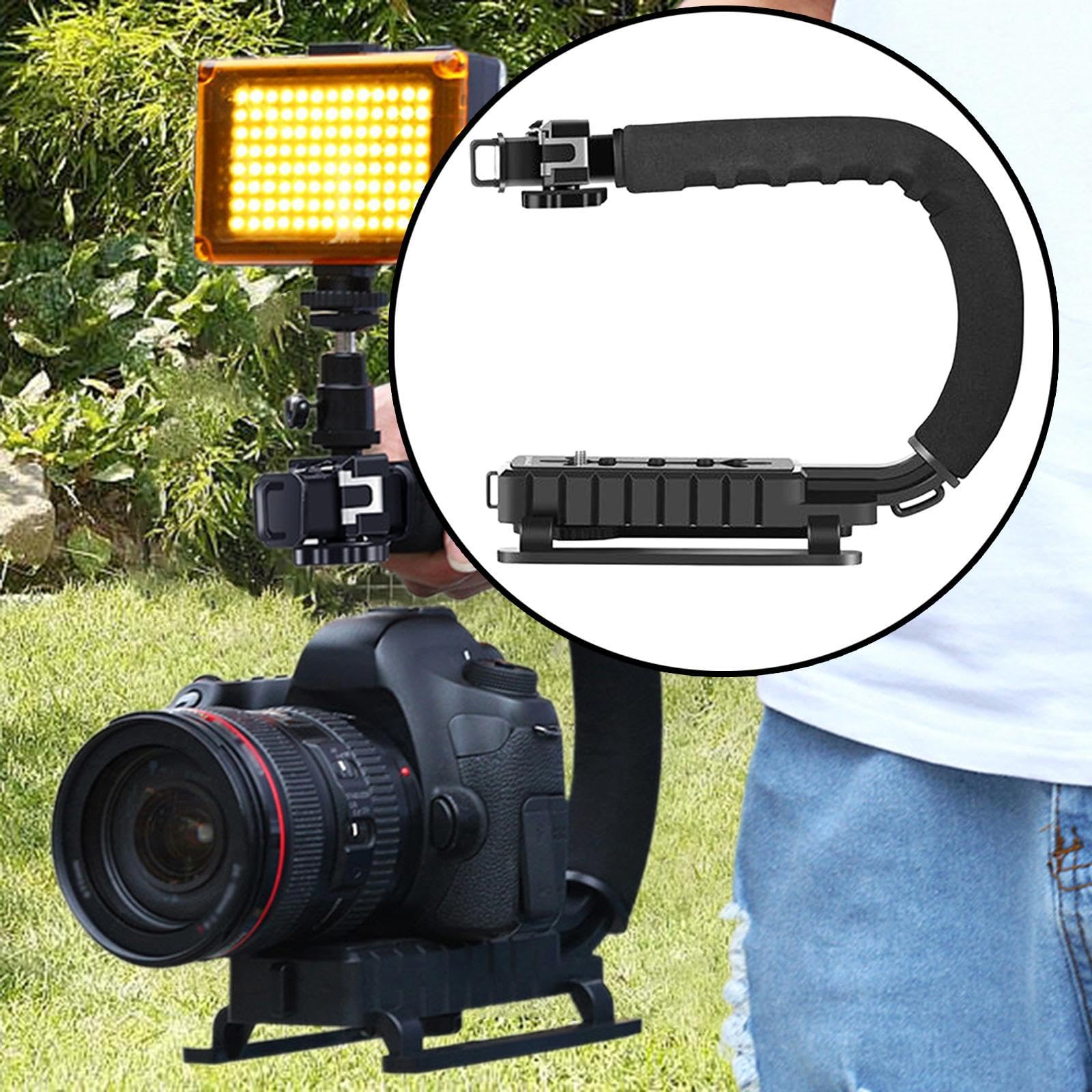 Qcchieus C Shaped Camera Handheld Stabilizer For Camcorder Multipurpose Simple
