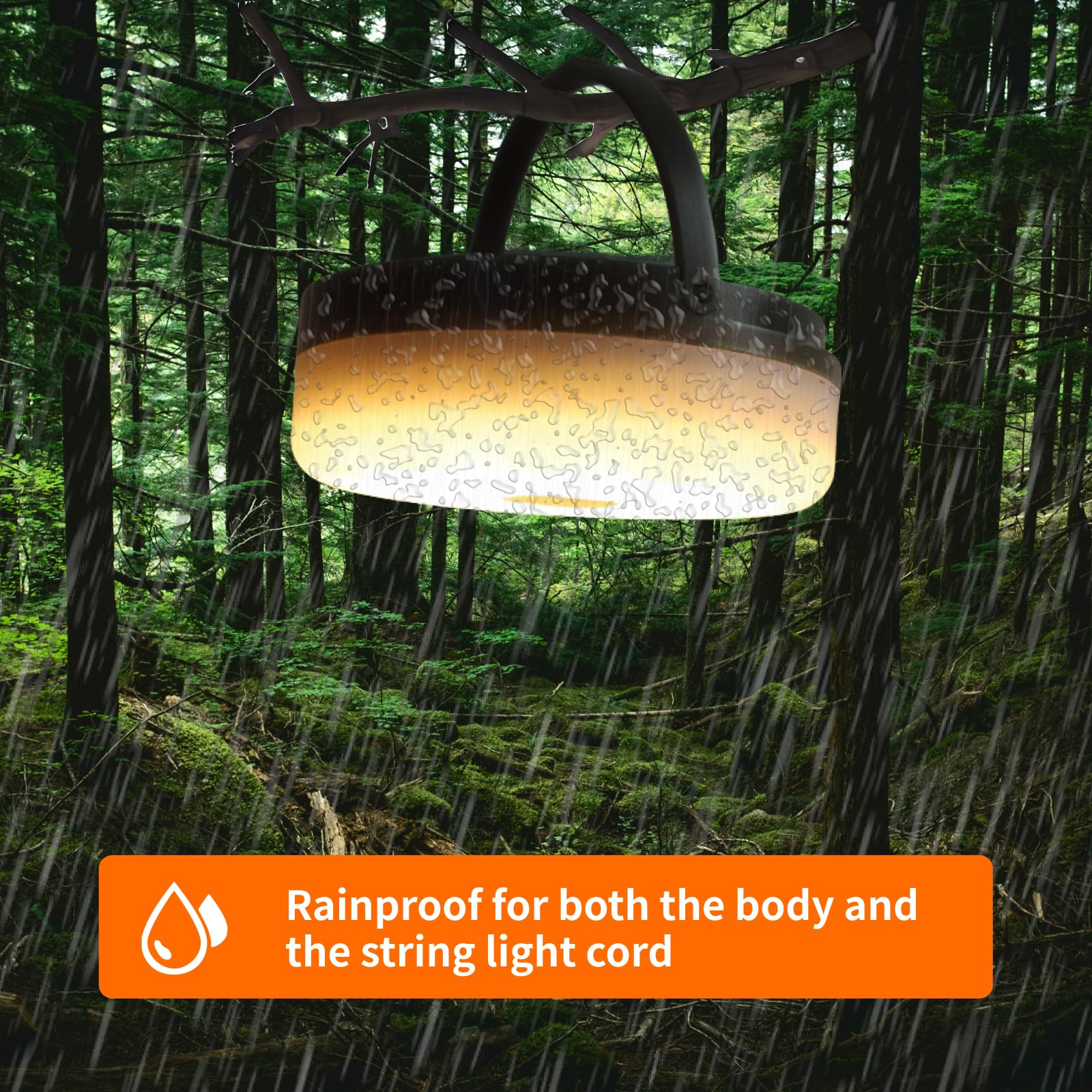 Cingalook 2 In 1 Solar Camping String Lights, 39.4Ft Ultra Long String With 150Ledsportable,Waterproof Camping Light For Hiking, Camping Decorations,Usb Rechargeable Light With Remote Control