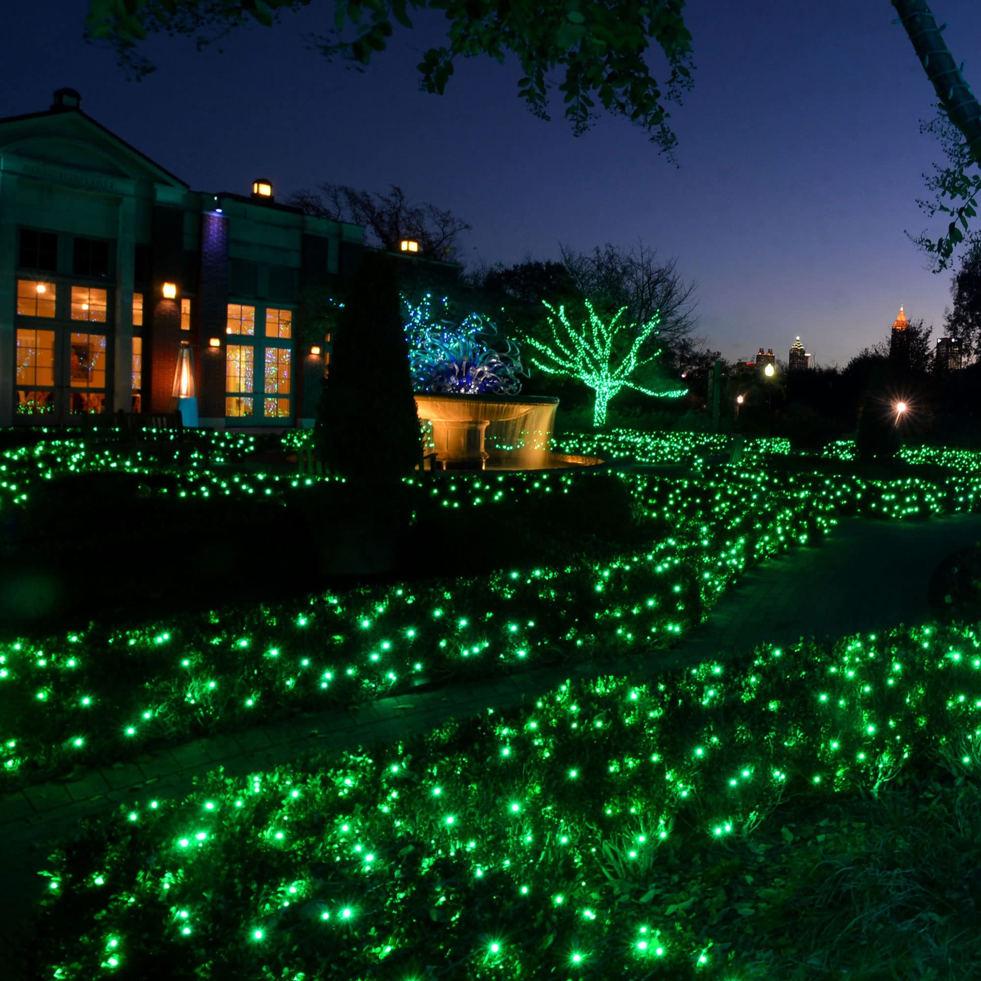 Tw Shine Green Christmas Lights, 20Ft 100 Count Incandescent Halloween Lights, Waterproof St. Patrick'S Day Decorations For Outdoor Indoor Xmas Tree Patio Home Party Garden Yard Decor