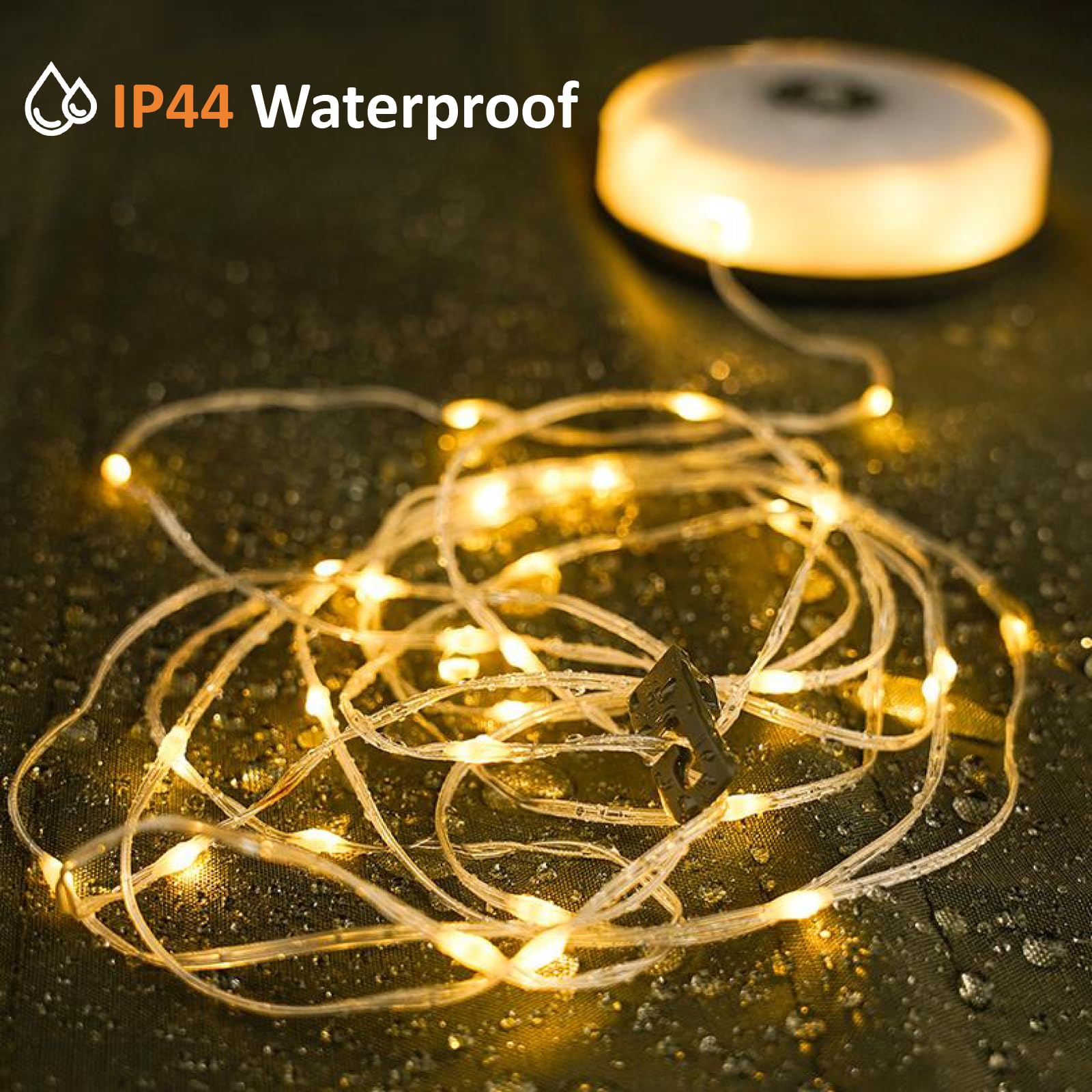 Mdcmlks Outdoor String Lights With 8 Modes, Usb Charging, 32.8Ft Waterproof For Camping, Hiking, Christmas