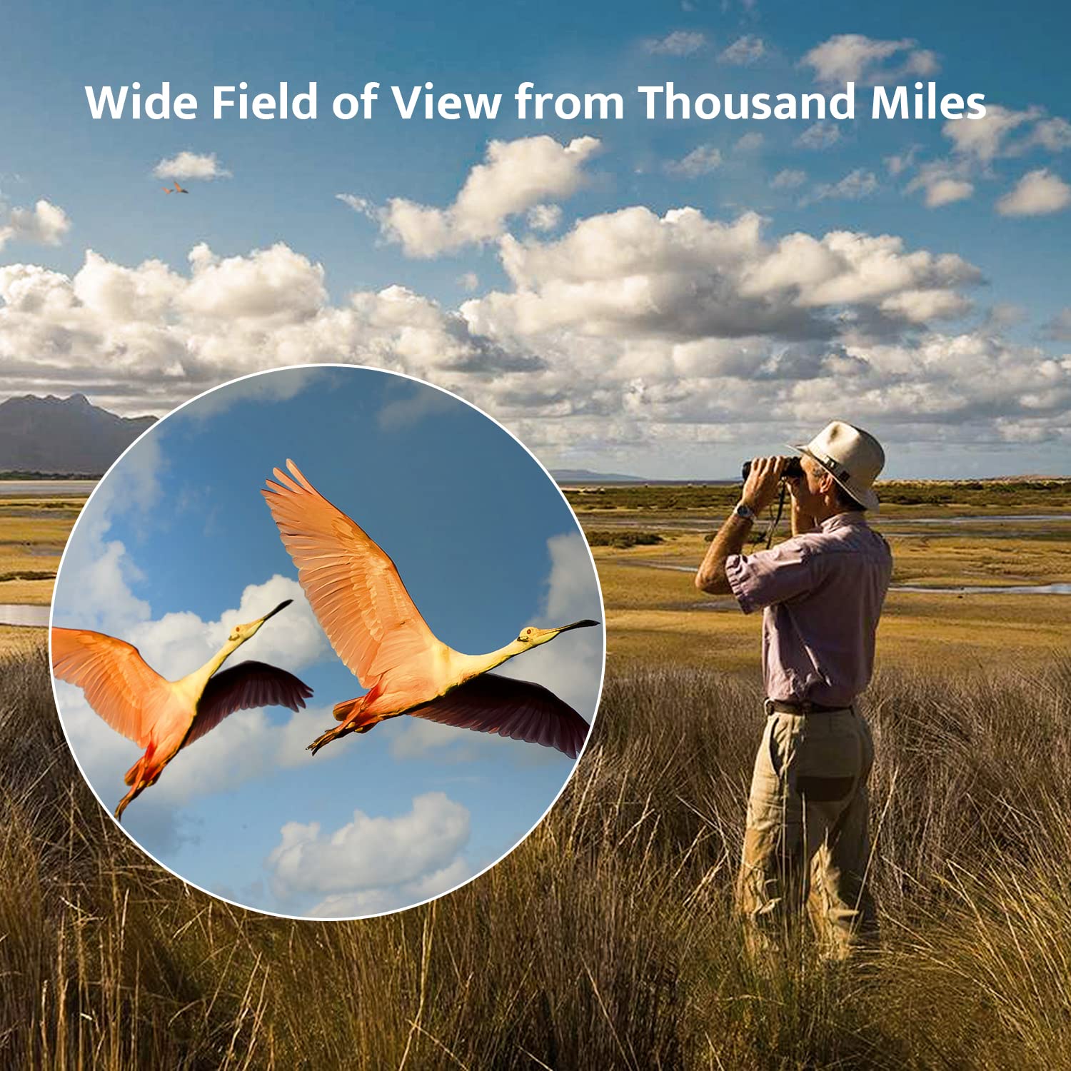 Usogood Professional 12X42 Hd Binoculars - High Powered Large View With Clear Low Light Vision - Adults Binoculars For Bird Watching, Hunting, Hiking, Travel, Cruise, Green, At66V3