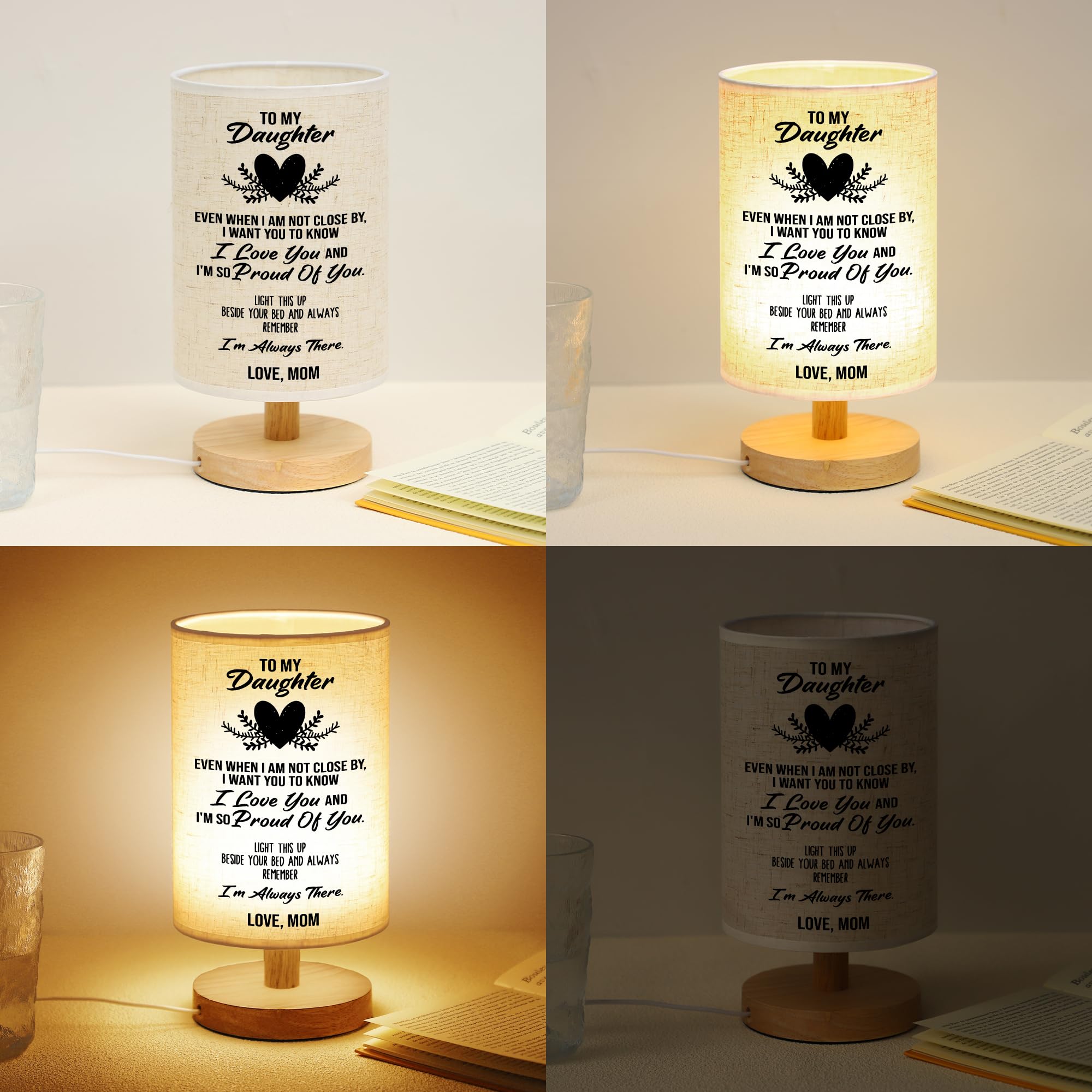 Wsyear Mothers Day Birthday Daughter From Mom- For Daughter From Mom, Table Lamp To My Daughter For Birthday Anniversary Wedding Ideas