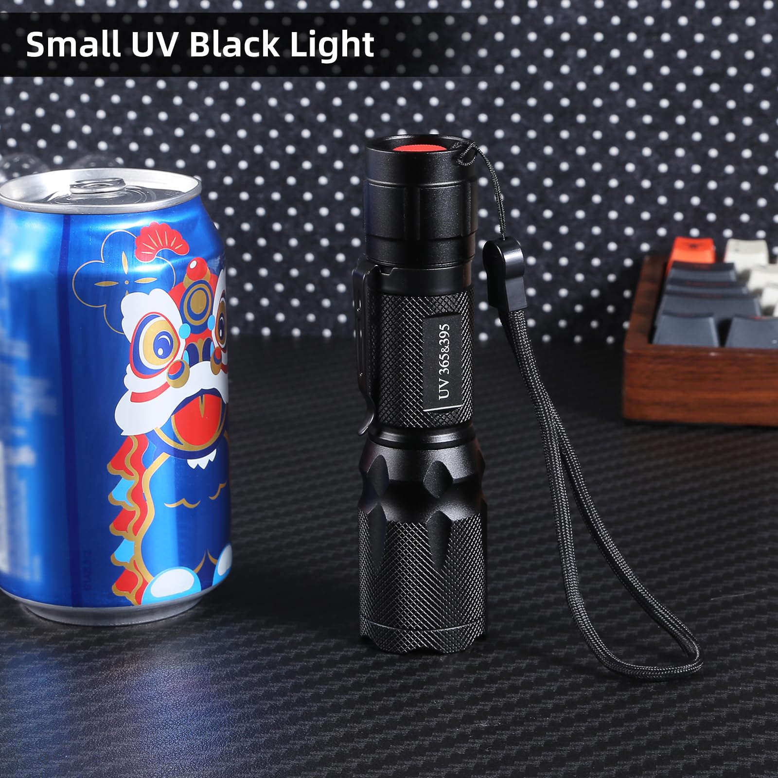 Tnatra Uv 365Nm 395Nm Blacklight Flashlight For Uv Glue Curing,Rocks & Minerals Hunting,Pet Stain Detector,Scorpion Finder, Dry Stain, Portable,Zoomable Handheld Ultraviolet Flashlight Black Light