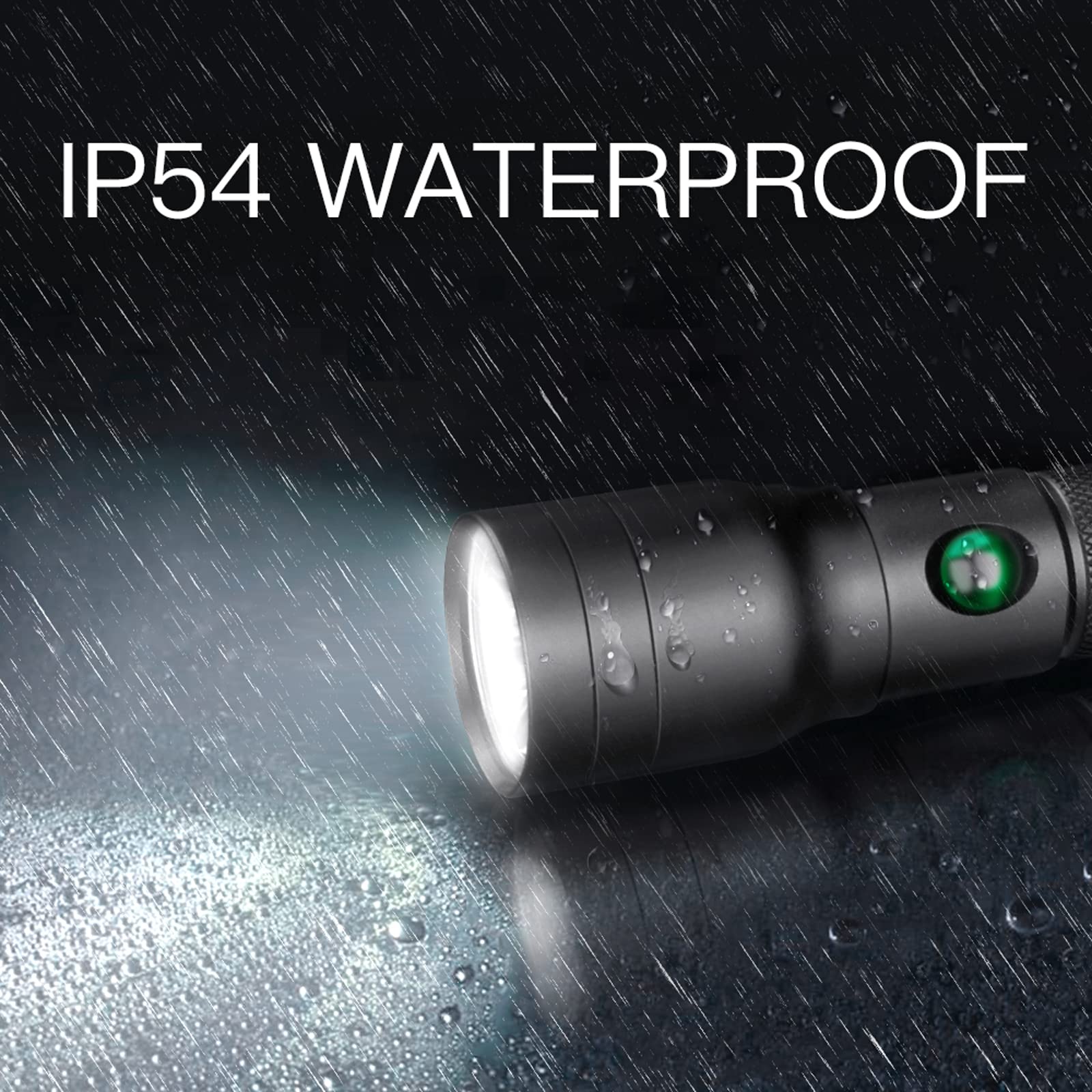 Cosmoing High Power Led Flashlight Usb C Rechargeable, 600 Lumen Utility Flashlight Ip65 Waterproof Handheld Flashlight For Emergency,Police Law Enforcement,Hunting,Camping,Hiking