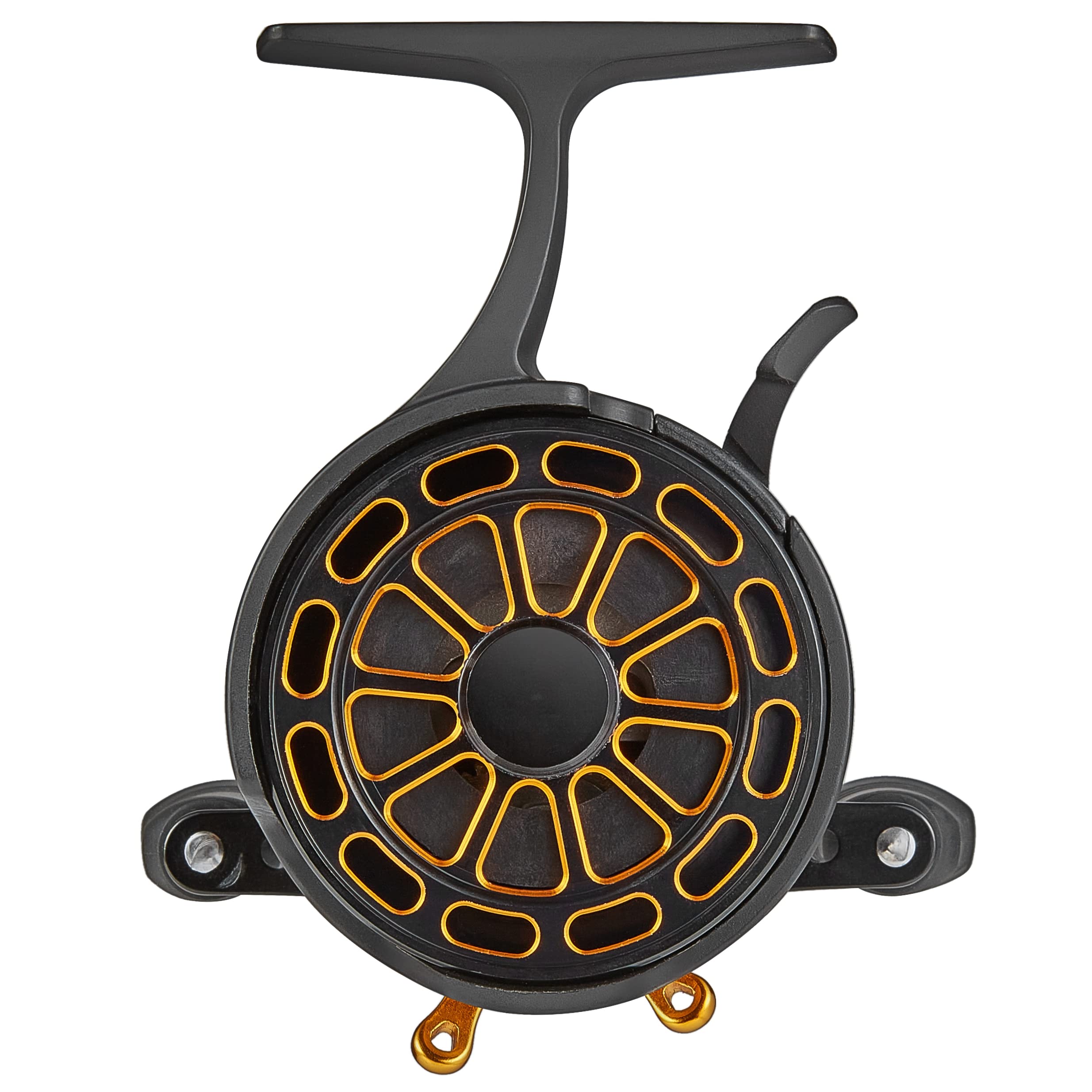 Bigchub Inline Ice Fishing Reel, Cnc Machined Aluminum Spool, 3+1 Ball Bearings, 2.8:1 Gear Ratio, Ultra Smooth, Adjustable Star Drag, spool, Magnetic Drop System