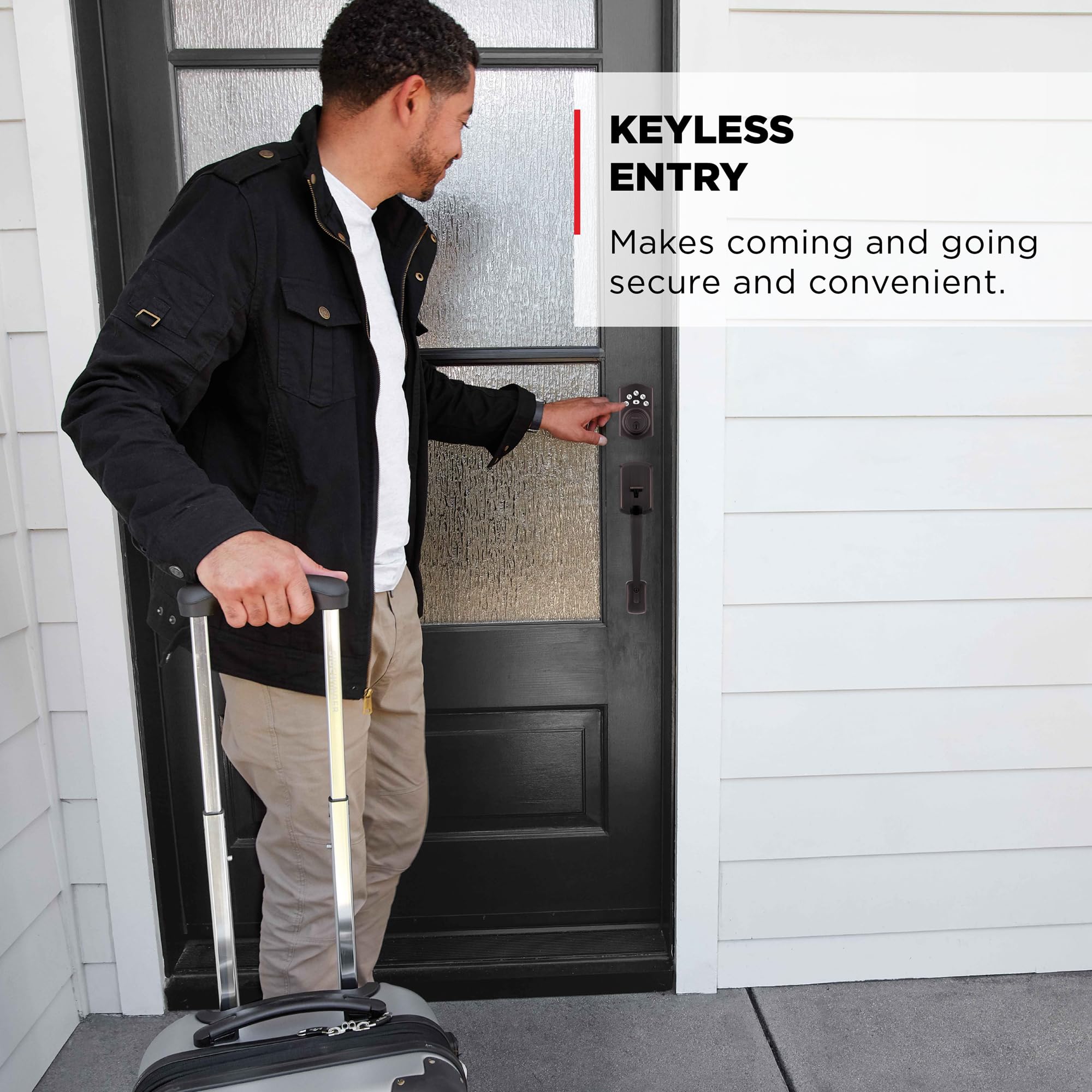 Kwikset Powerbolt 240 5-Button Keypad Venetian Bronze Traditional Electronic Deadbolt Door Lock, Featuring Convenient Keyless Entry, Customizable User Codes And Auto Locking