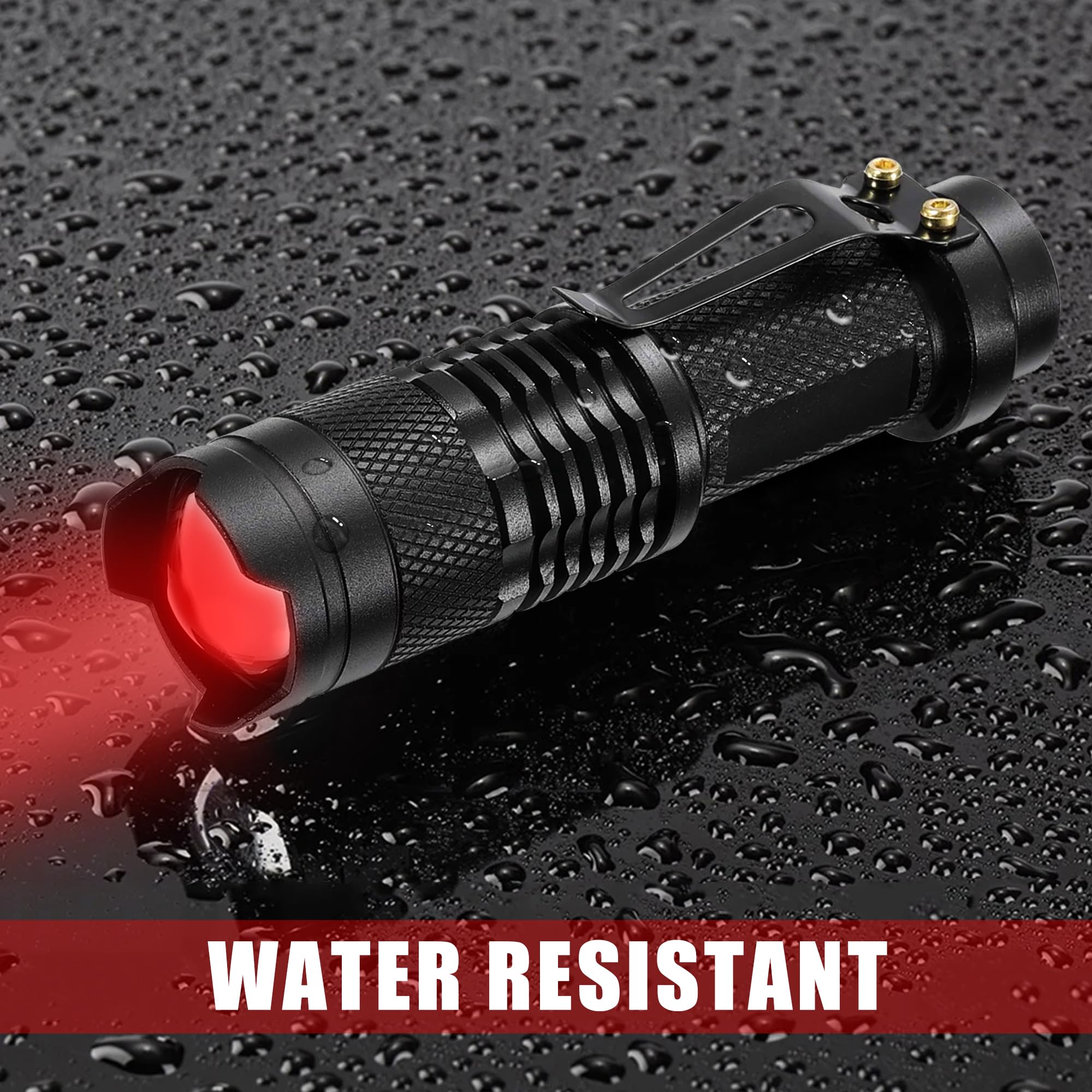 Souyos Ultra-Low Lumen Red Flashlight For Astronomy & Night Vision - Zoomable,Single Mode, Aa Battery Operated, Portable Pocket Size (Batteries Not Included) (3)