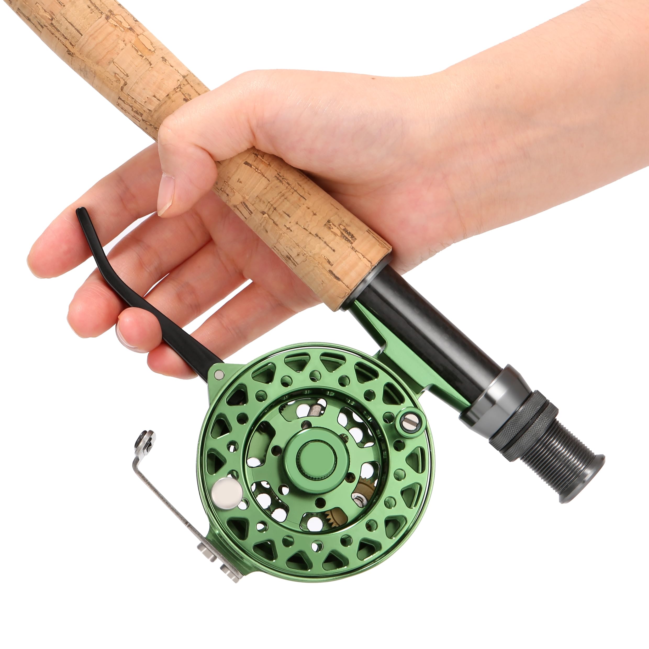 Bigchub Semi-Automatic Fly Fishing Reel, Cnc Machined Aluminum, Quick Line Retrieval, Adjustable Drag, Quick Spool Removal, Freshwater Lake Stream Pond Fishing