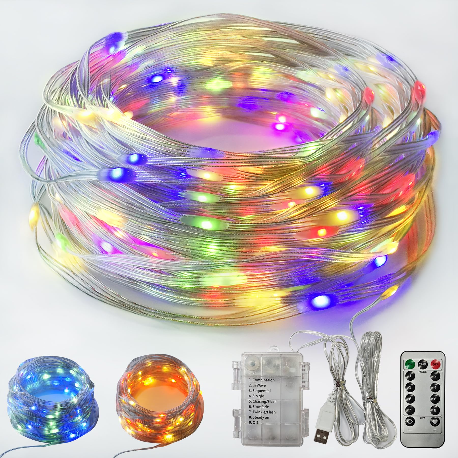 Steelway Lights For 16Ft Trampoline, 71Ft Battery Operated Lights Waterproof Outdoor, 200 Leds And 8 Modes Camping String Light, Adjustable Length Rope Light For 16Ft/15Ft/14Ft/12Ft Trampolines