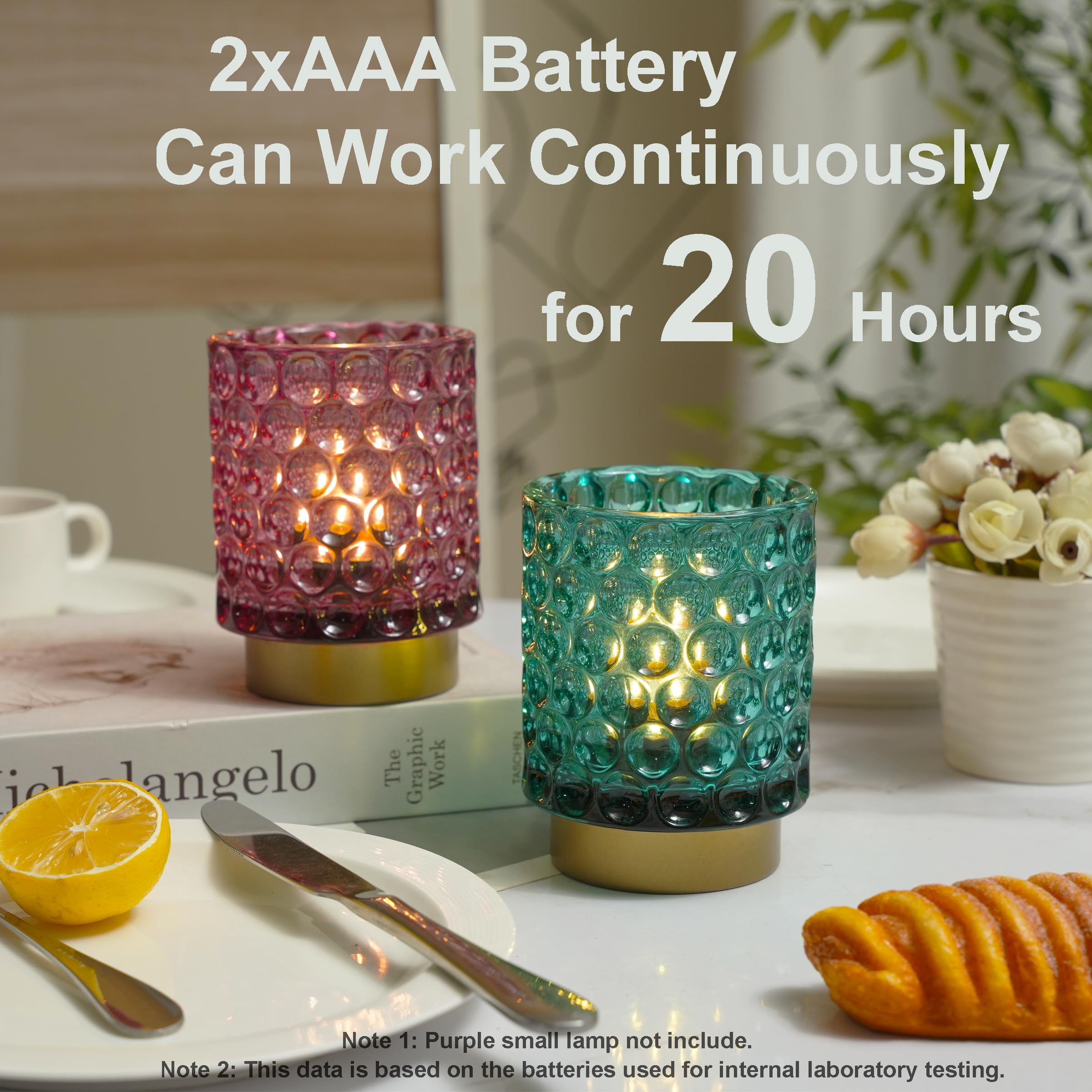 Jaoselap Battery Operated Lamp With Timer, Cordless Small Table Lamp For Home Decor, Decorative Table Lamp Battery Powered Lamp With Led Bulb For Corner Living Room Bedroom Tabletop