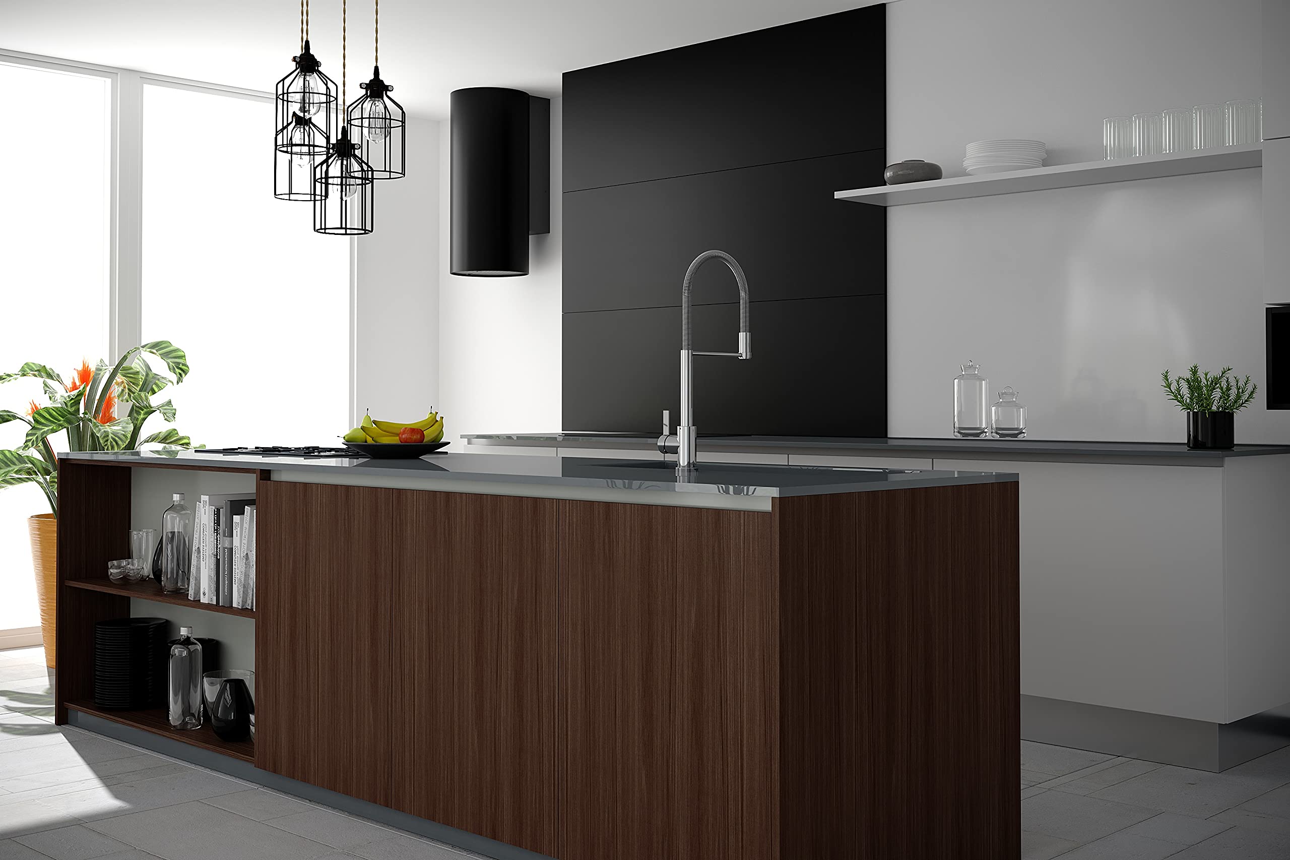Fv Coihue Kitchen Faucet By – Modern Style Grass Material Faucet For Farmhouse And Kitchen Sinks, Durable Design With 5-Year  (Chrome)