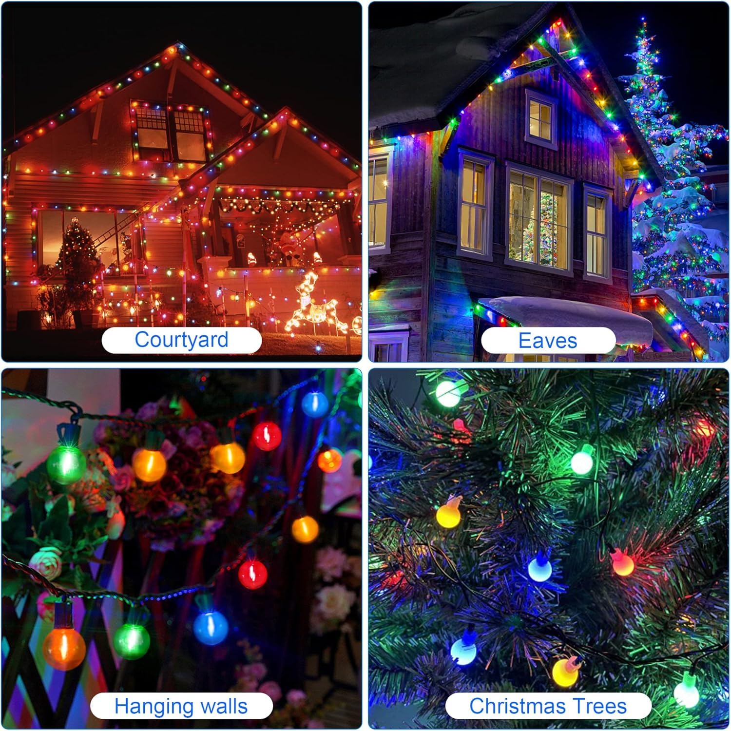 Minsily Sxminer 15 Pack G40 Light Bulbs Led Replacement Bulbs 1W Led Filament Bulbs Shatterproof Plastic Led Outdoor String Lights E12/C7 Globe Edison Bulb Decorative Bulbs For Patio Christmas Home Decor(Red)