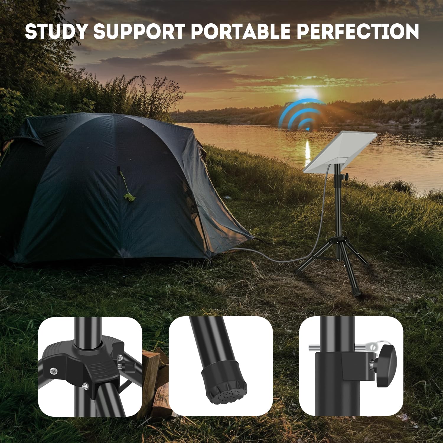 Daqa Portable Tripod Stand For Star Link Mini, Fits Starlink Mini Mount Kit, Stand For Star Link Mini, Fits Starlink Mini Stand, Includes Bag