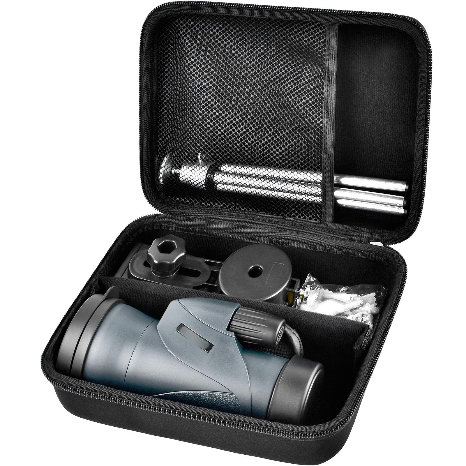 Comecase Monocular Telescope Case Compatible With Gosky 12X55/ For Eullsi/For Physiophyx 80X100/ For Pankoo 12X50/ For Titan 12X55 High Definition Monocular Telescope And Smartphone Holder & Tripod-Bag Only
