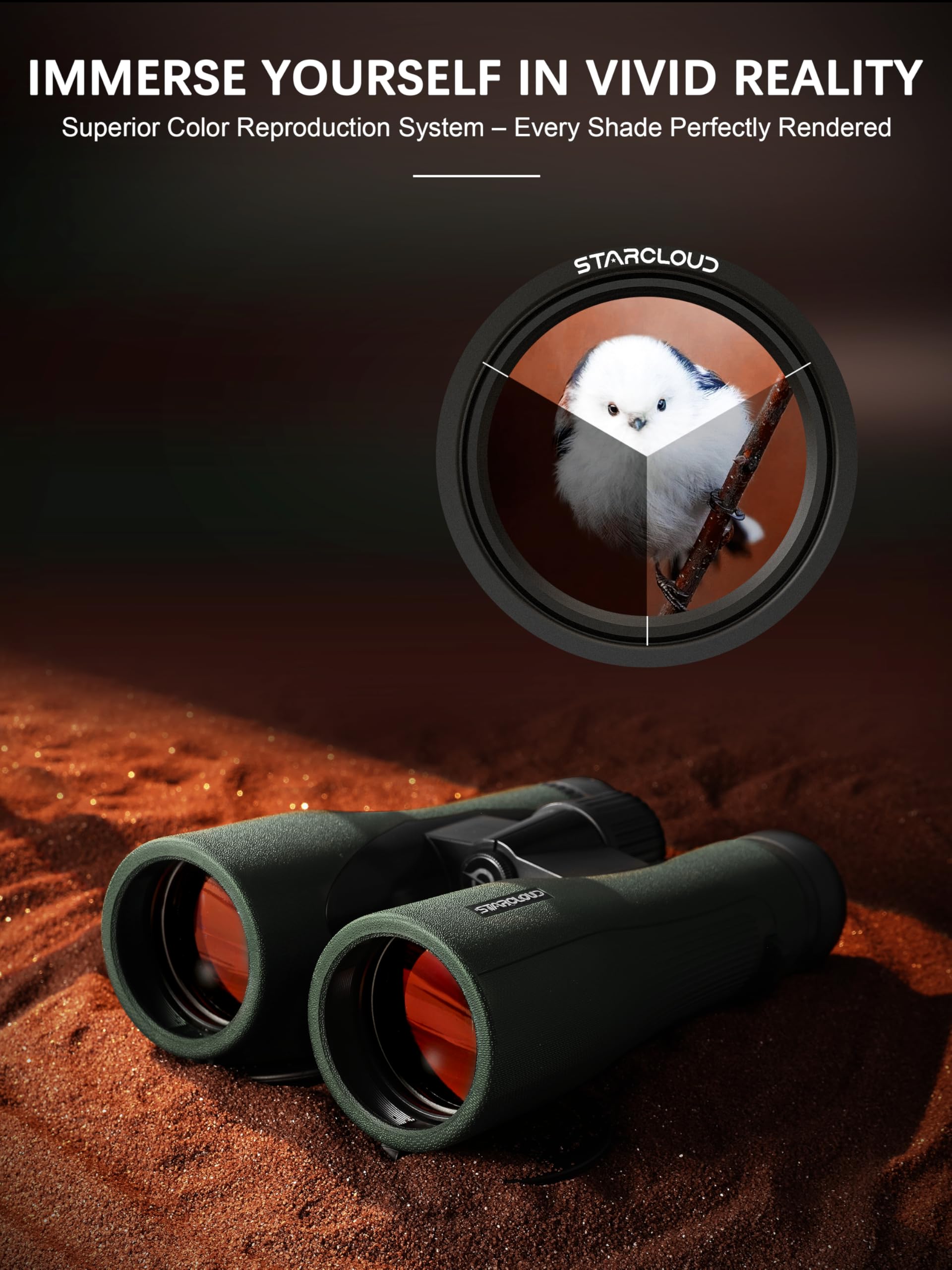 Star Cloud 15X55 Uhd Lightweight Binoculars For Adults With  Phone Adapter, Large View Ipx7 Waterproof Binoculars For Bird Watching, Hunting, Hiking, Stargazing (15X55)