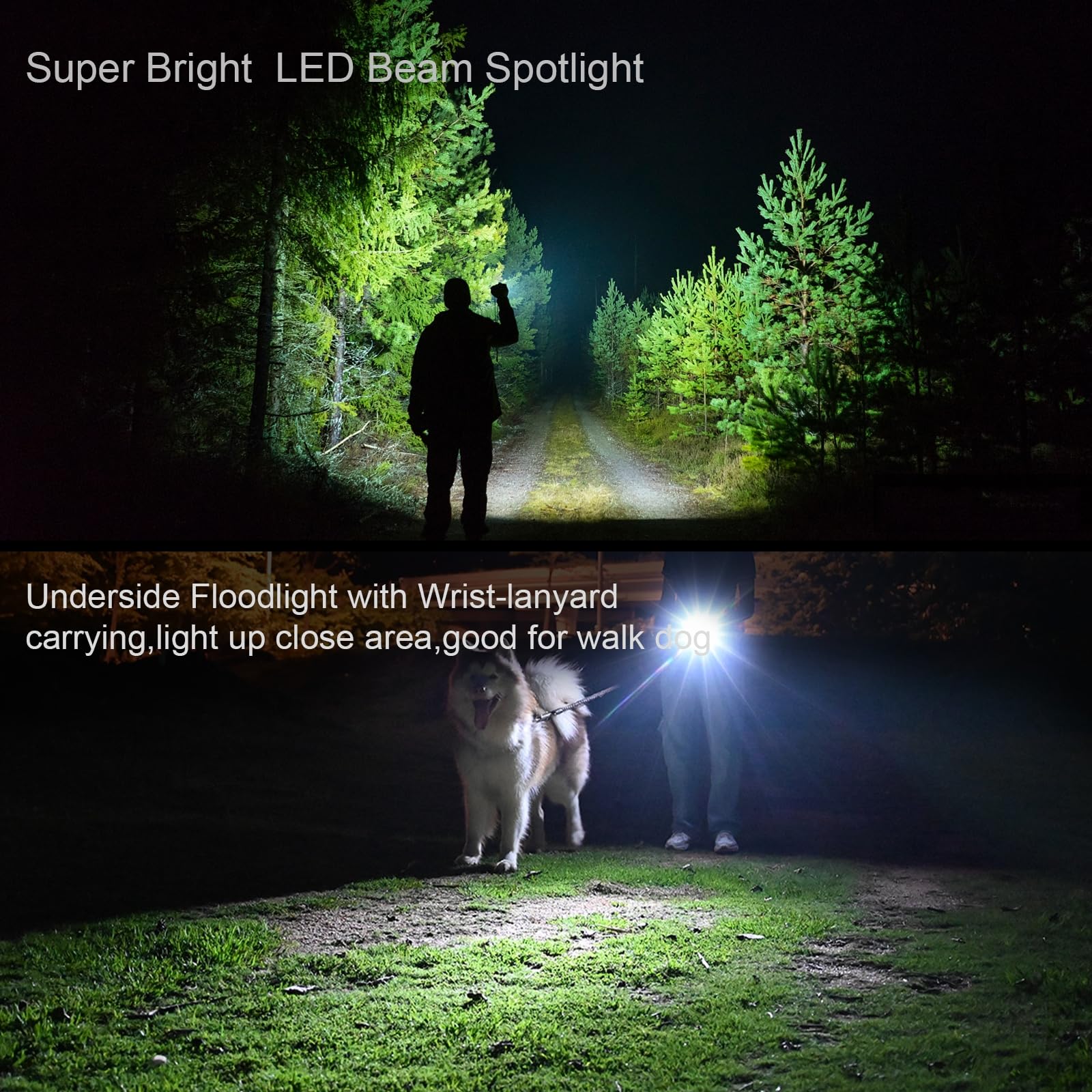 Rockmason Rm-F3 Edc Flashlight High Lumens, Ip68 Waterproof Flash Light, Rechargeable Flashlights For Home, Outdoor, Exploration, Hiking, Camping, Rescue, Hunting, Cycling, Hurricane Emergency