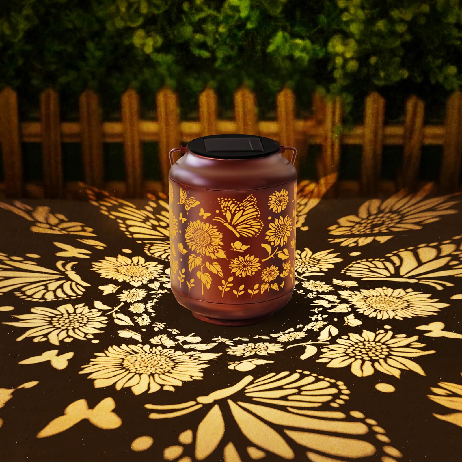 Kaioled Mothers Day  For Mom Birthday  For Women Grandma Solar Lanterns Outdoor Waterproof Butterfly Garden Decor Hanging Metal Lights Outside For Yard,Patio,Backyard,Porch