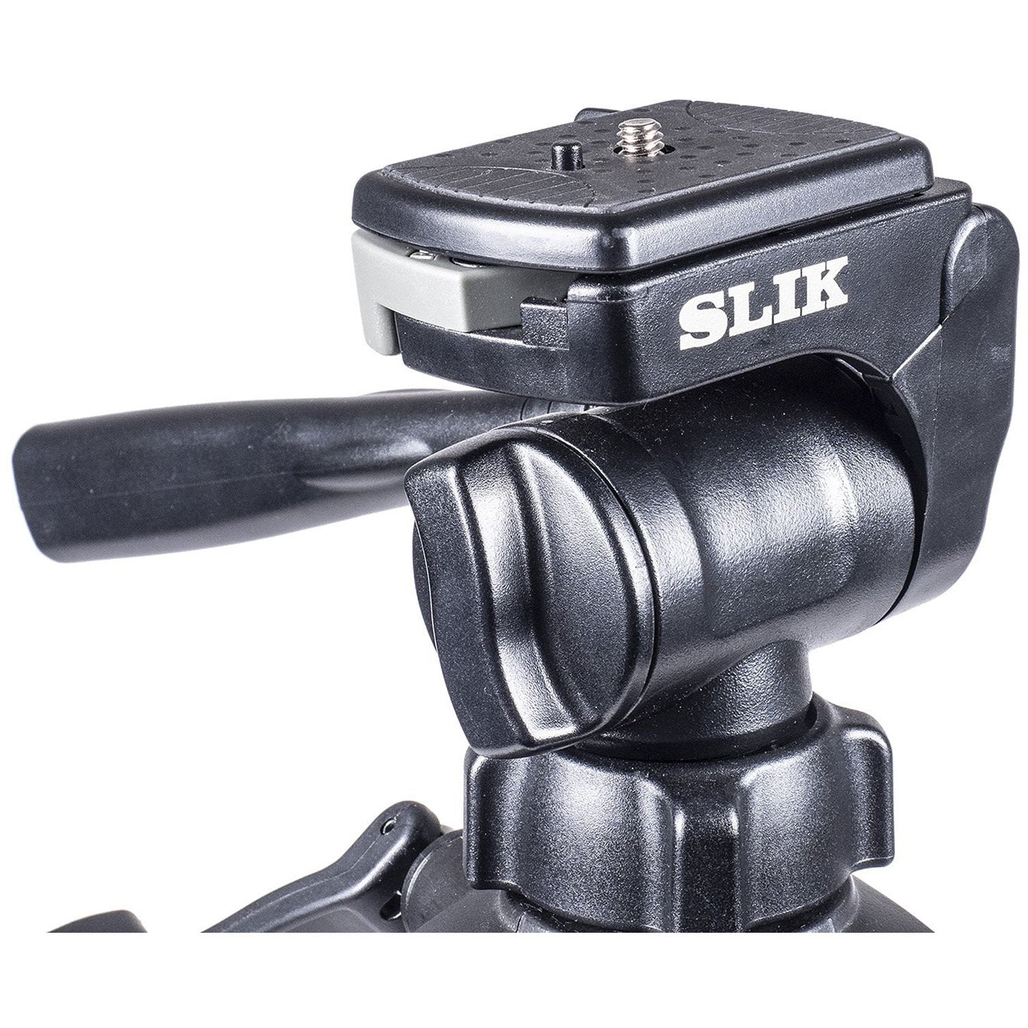 Slik U8800L Compact Lightweight Folding Aluminum Travel Portable Dslr/Slr Video/Camera Tripod With 3-Way Pan Head For Canon Nikon Sony Cameras With Carry Case - Black (612-051)