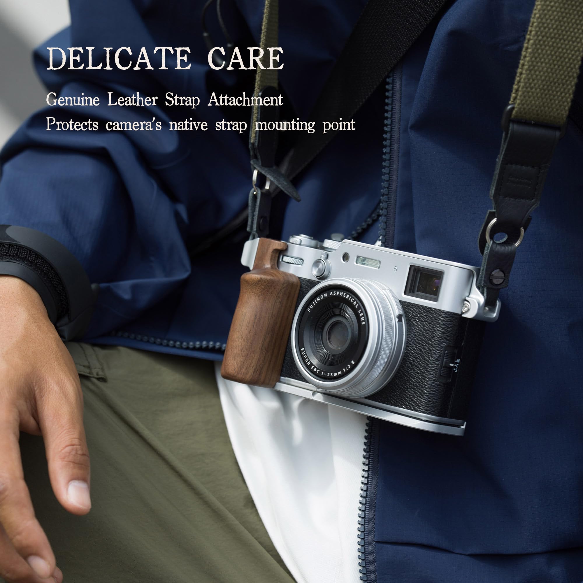 Tilta Vintage Camera Cage Compatible With Fujifilm X100Vi – Black  Travel Kit  Thumb Grip  Strap Attachments  Arca Ready  Lightweight & Durable Ta-T70-B-B