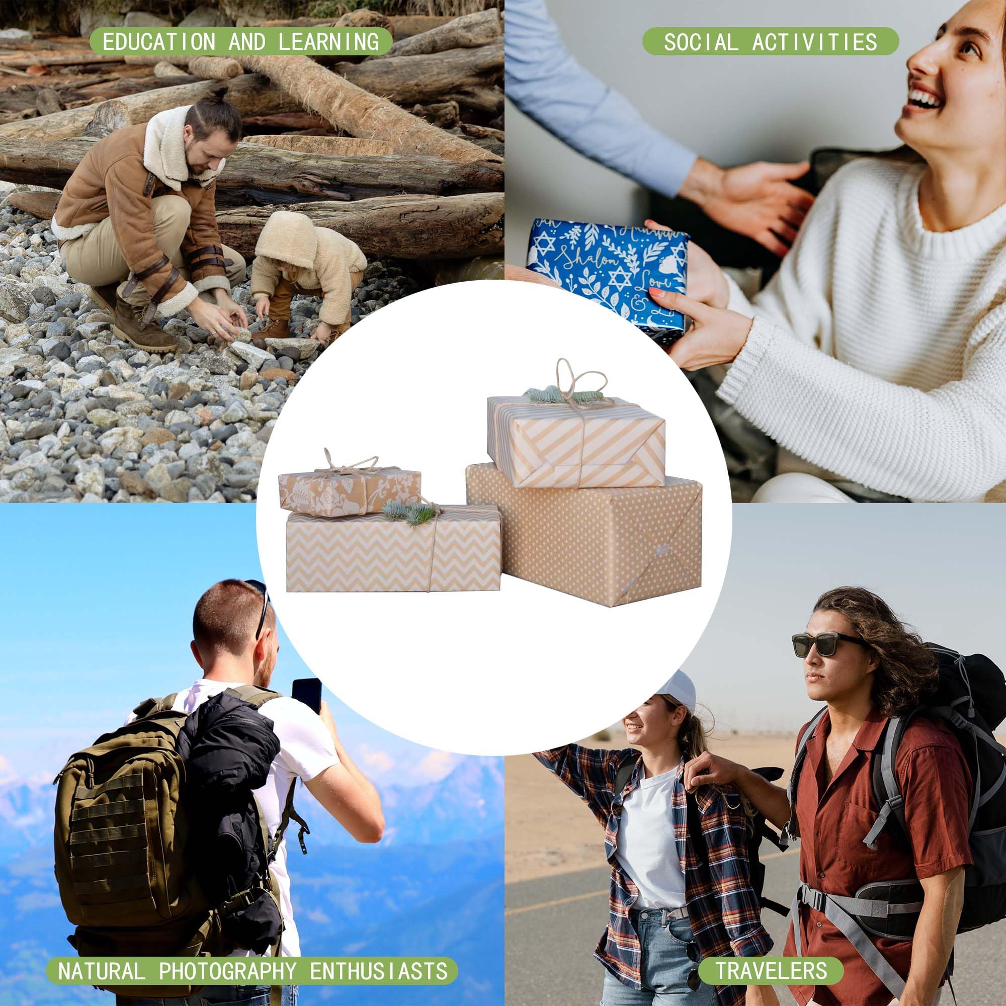 Gagaal 12X50 Monocular Telescope -  Small Monocular Telescope High Power, For Smartphone Holder & Tripod, Suitable For Bird Watching Hunting Hiking Camping