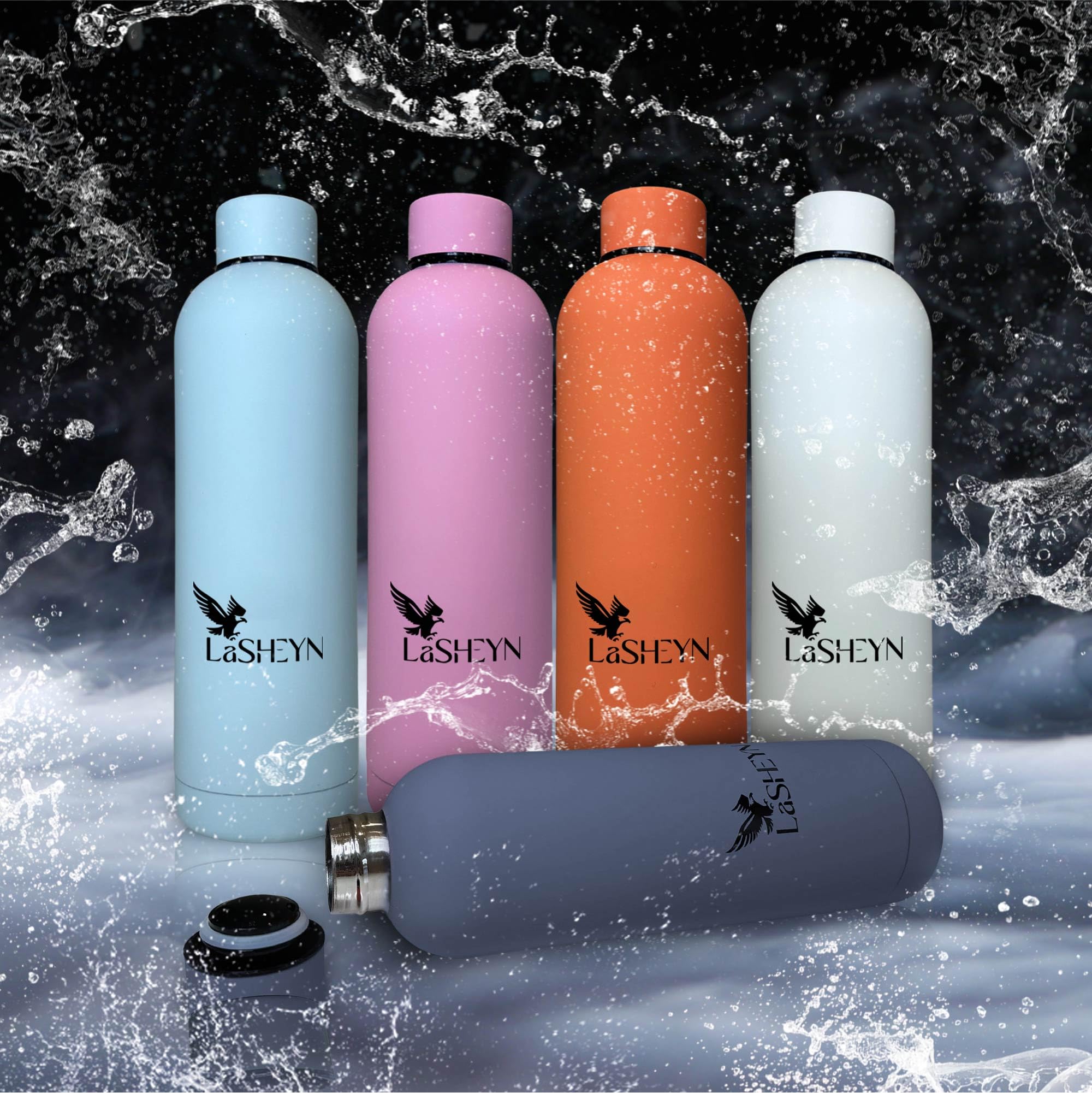 Stainless Steel Insulated Water Bottle 25Oz   Perfect For On The Go, Home, Office