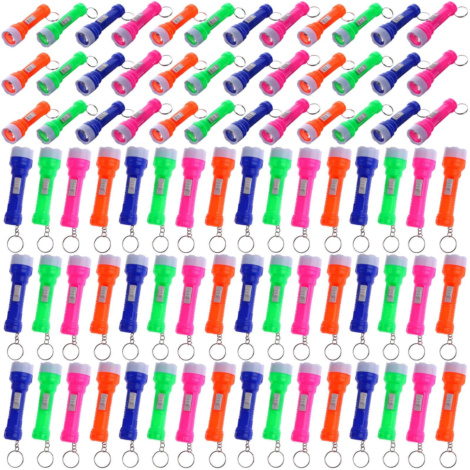 Oppaxf 150 Pcs Mini Flashlight Keychain Bulk For Kids Small Led Keyring Mini Pocket Flashlights Led Keychain Flashlights Assorted Colors Portable Led Toy Flashlight Led Key Chains For Kids