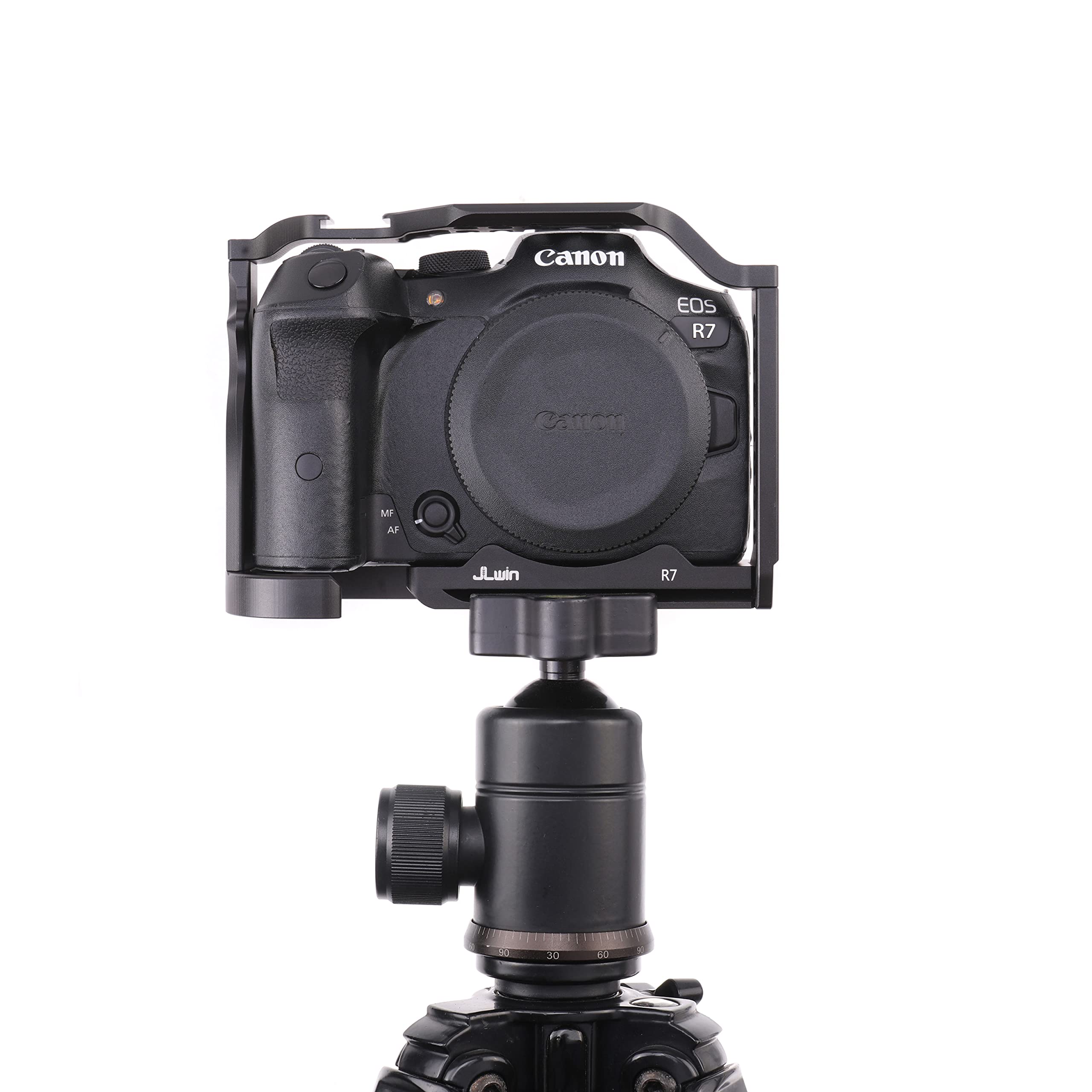 Fotga Alloy Aluminum Camera Cage Bracket Stabilizer + Top Handle For Canon Eos R7 Dslr Camera Video Film Making Compatible With Arca Swiss Tripod Ball Head Clamp