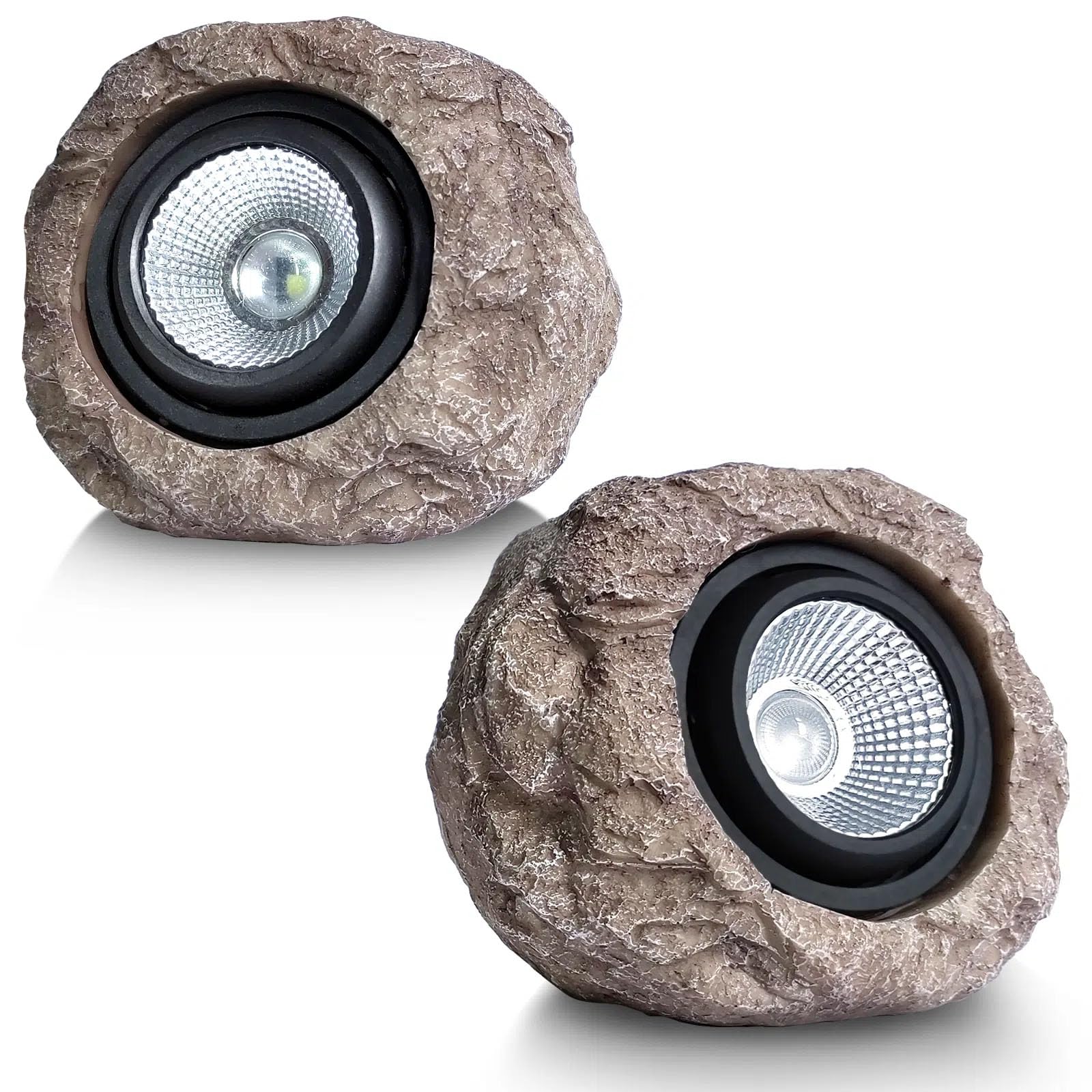 Hqian Sat Solar Garden Lights Outdoor Super Bright Solar Rock Spot Ligths Outdoor 2 Pack Led Landscape Lighting For Pathway Lawn Patio Porch Yard Walkway